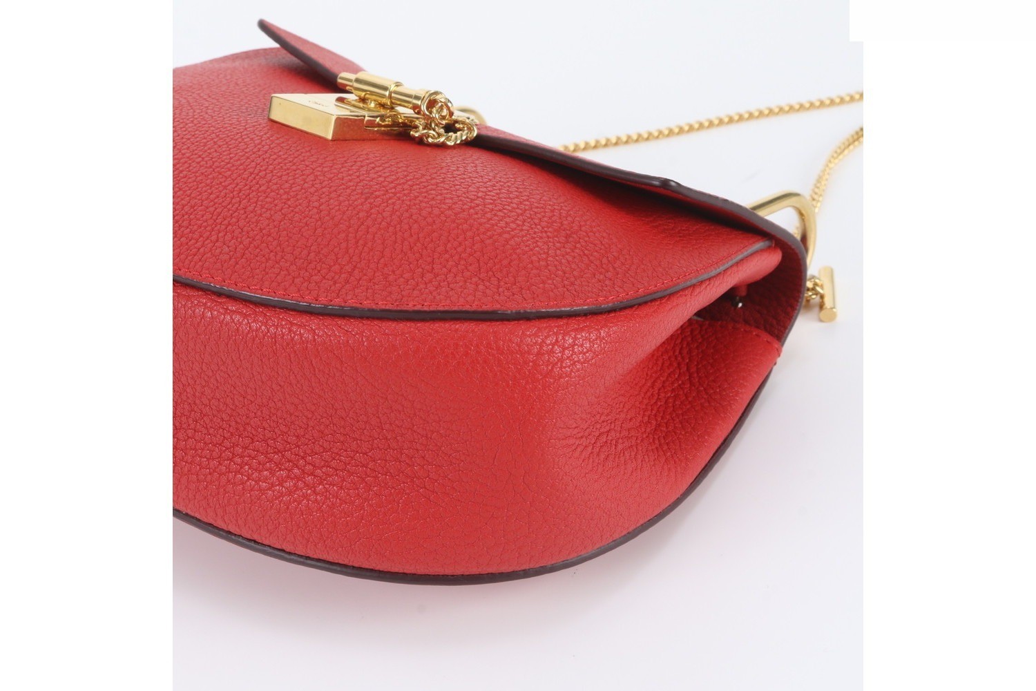 Drew Chain Leather Shoulder Bag — view 3