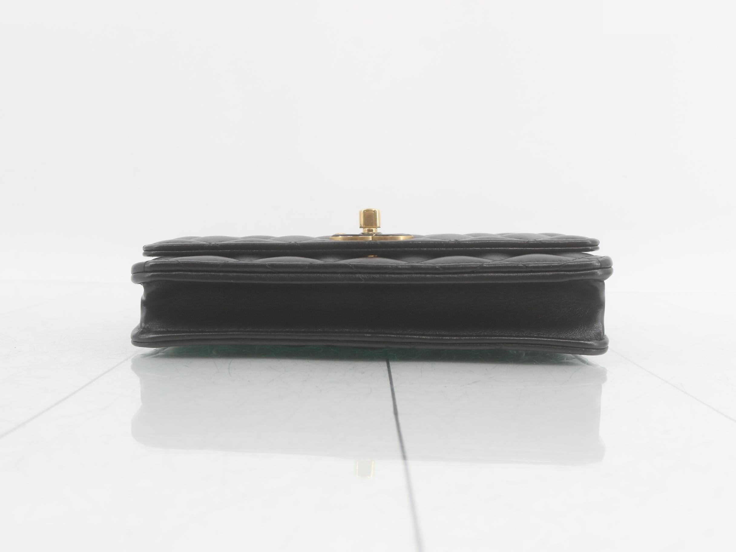 Matelassé Lambskin Chain Wallet — view 3