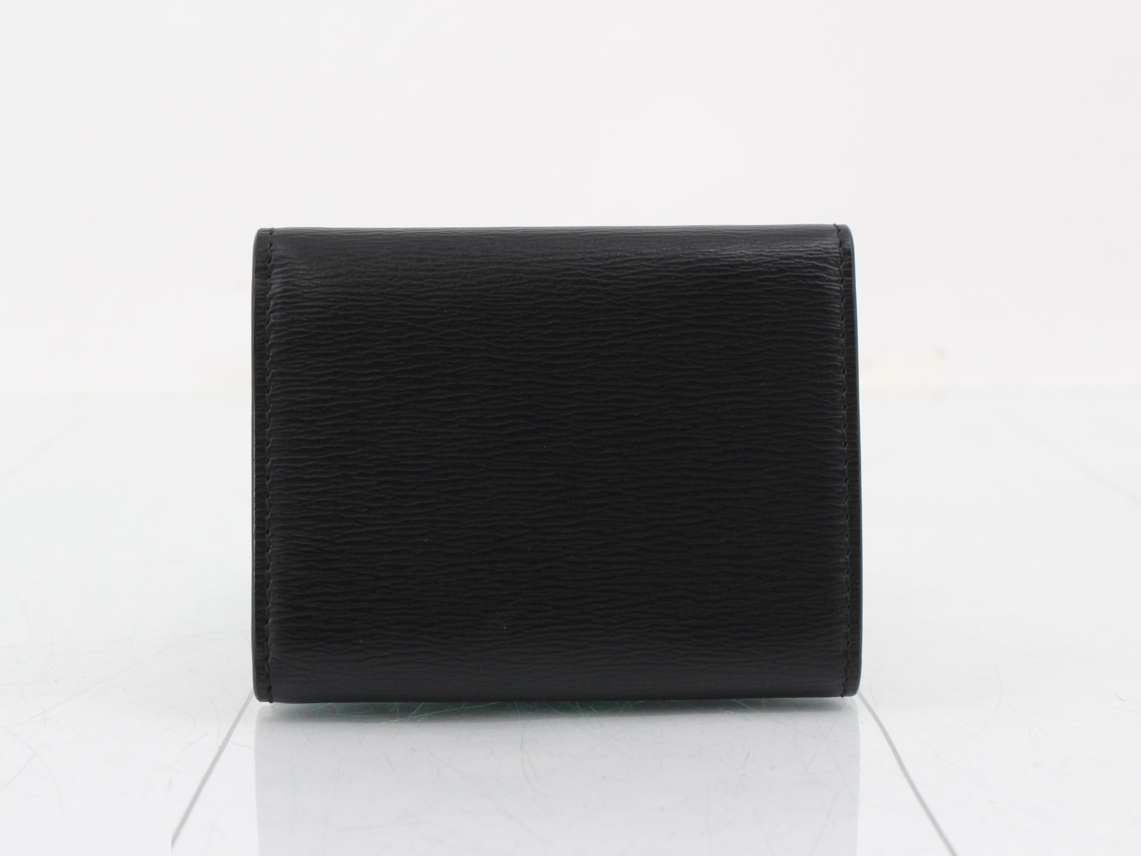 Tri-fold wallet, unused, stored, black. — view 2