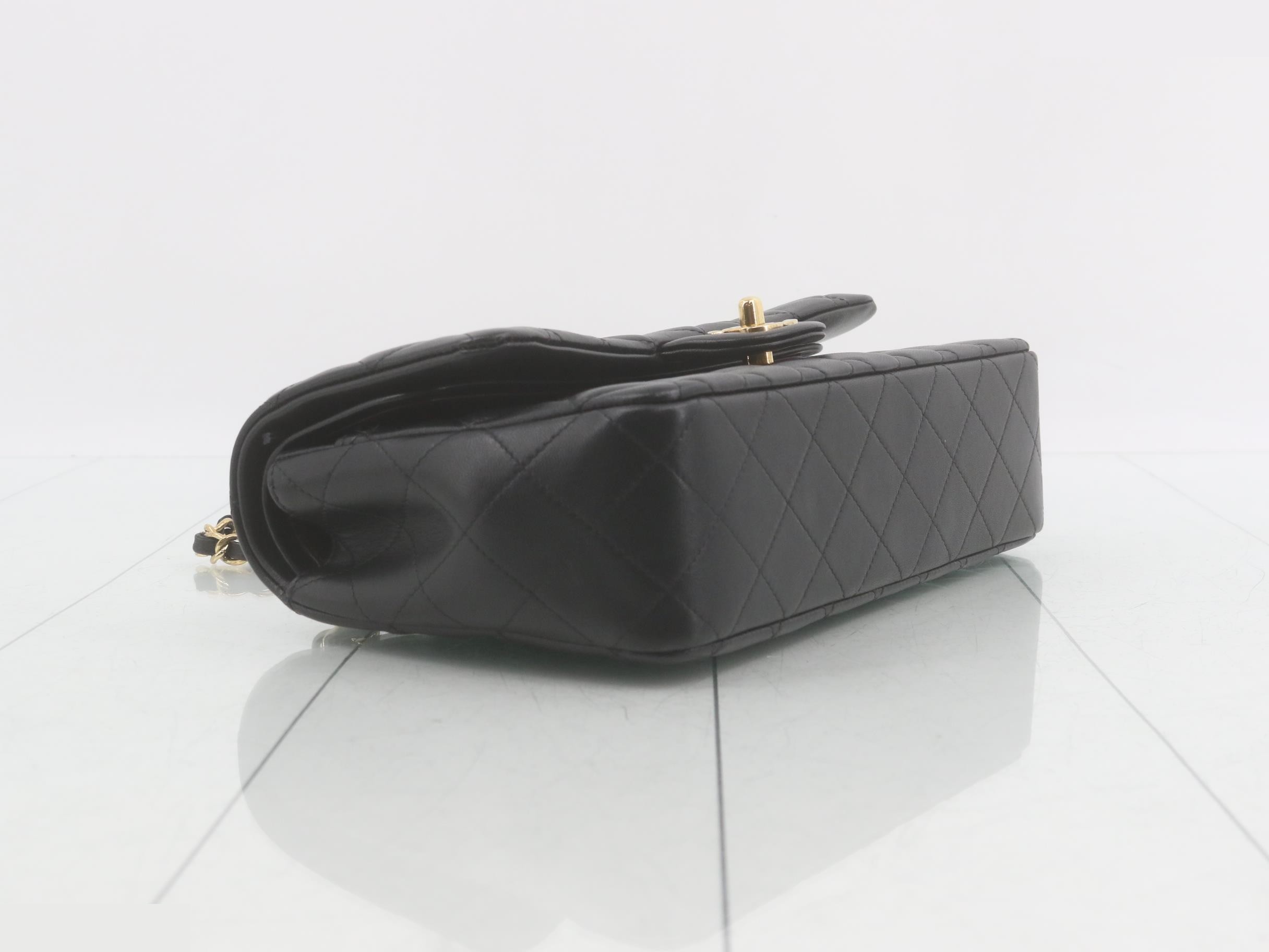Matelassé Lambskin Double Flap Double Chain Shoulder Bag — view 5
