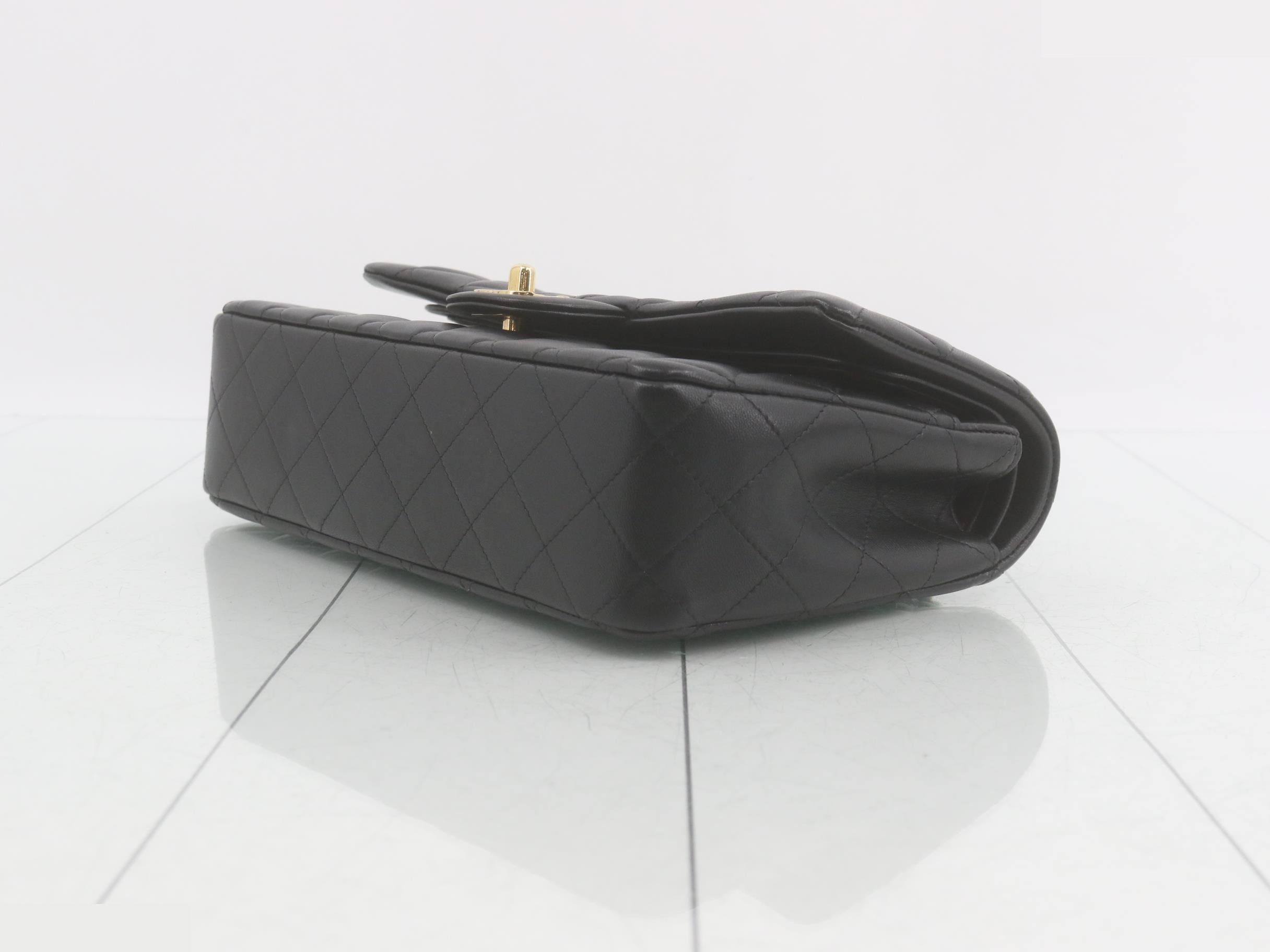 Matelassé Lambskin Double Flap Double Chain Shoulder Bag — view 6