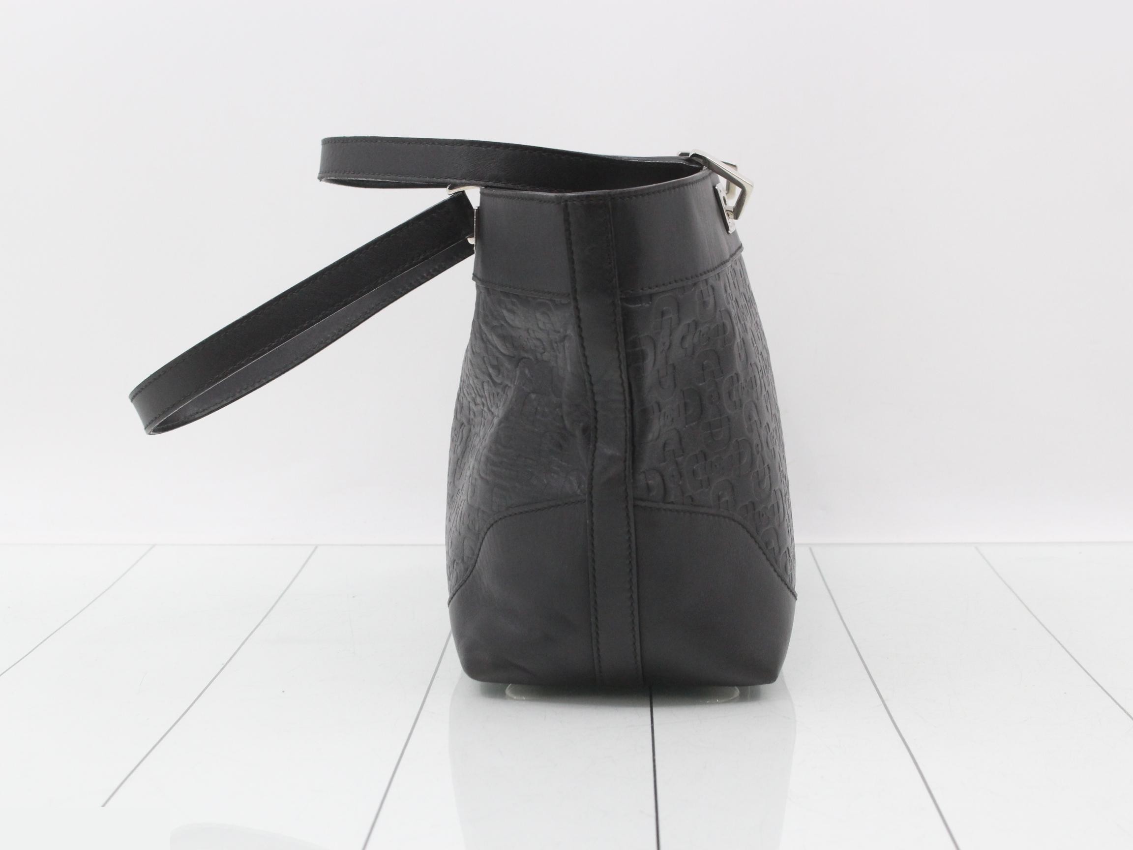 tote bag, leather, black — view 4