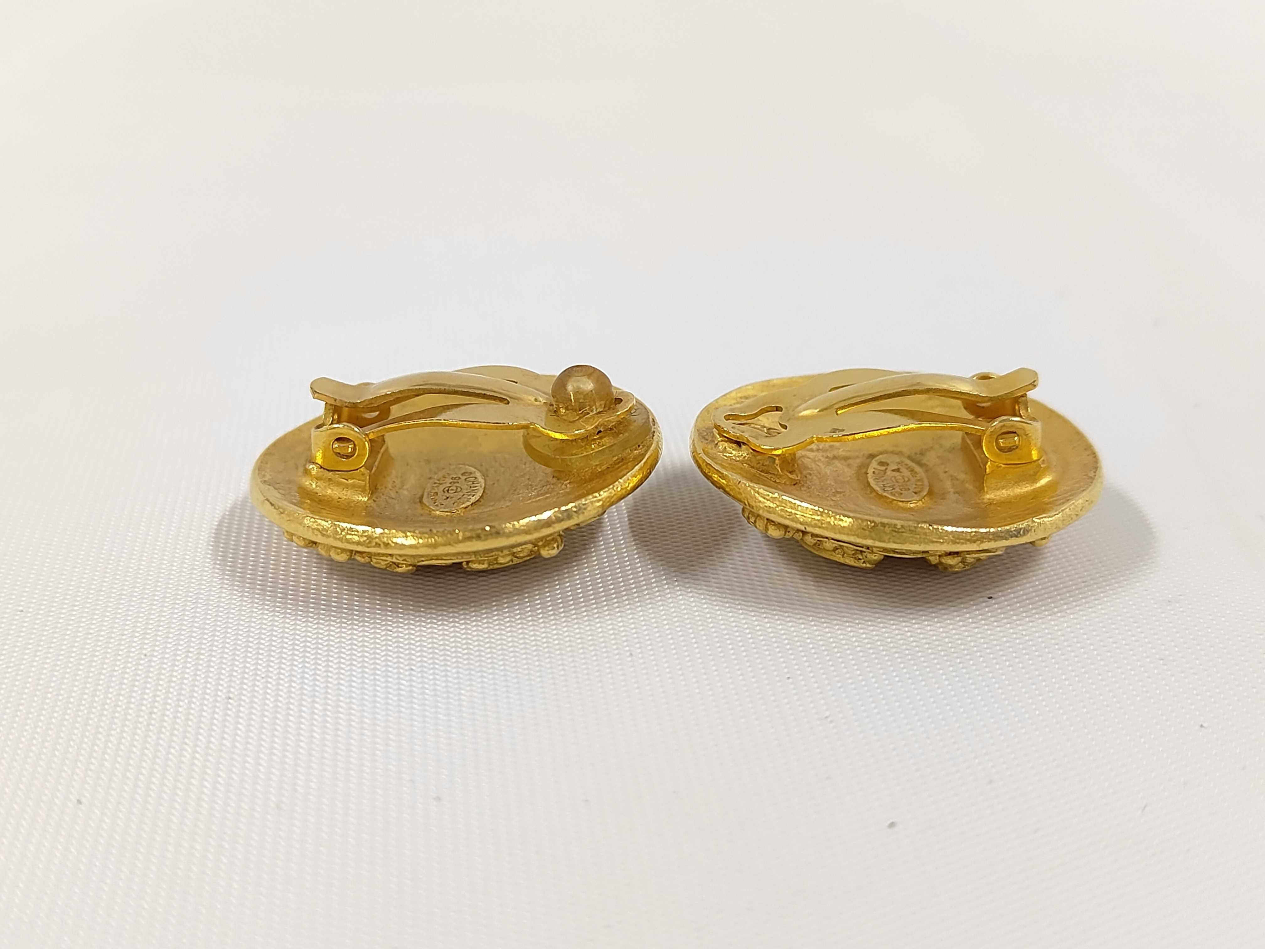 Earrings, Chanel Gold-Colored Earrings — view 3