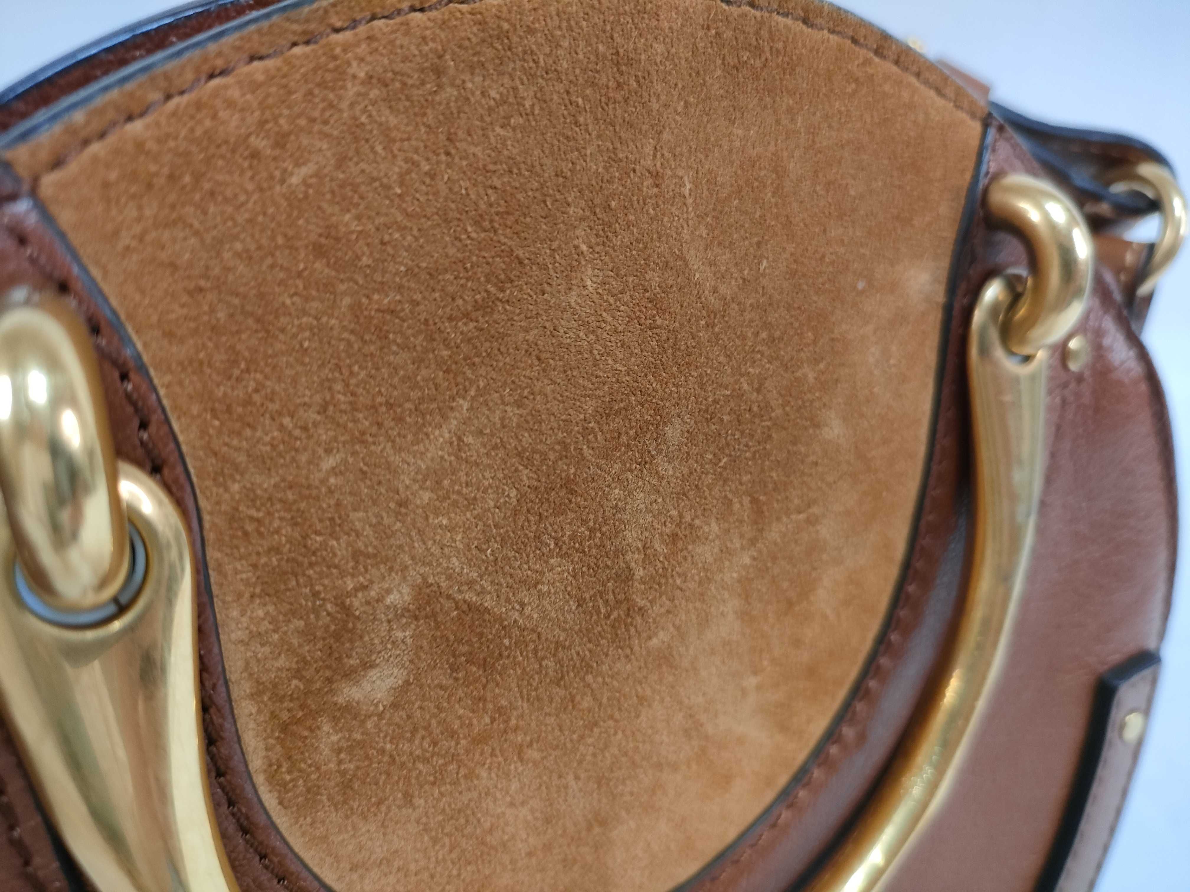 Pixie 2-way Shoulder Bag, Leather Suede, Bordeaux. — view 12