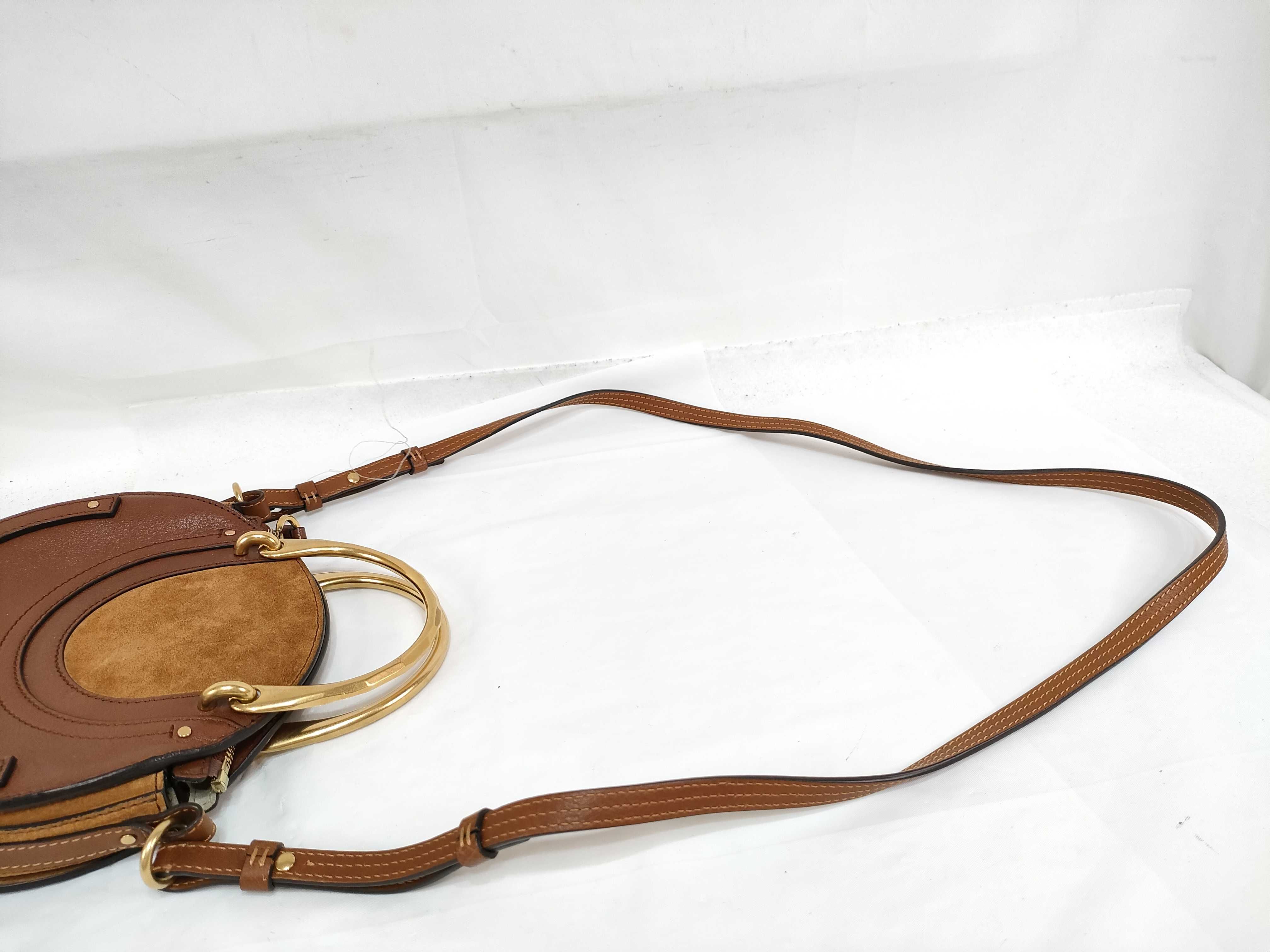 Pixie 2-way Shoulder Bag, Leather Suede, Bordeaux. — view 3