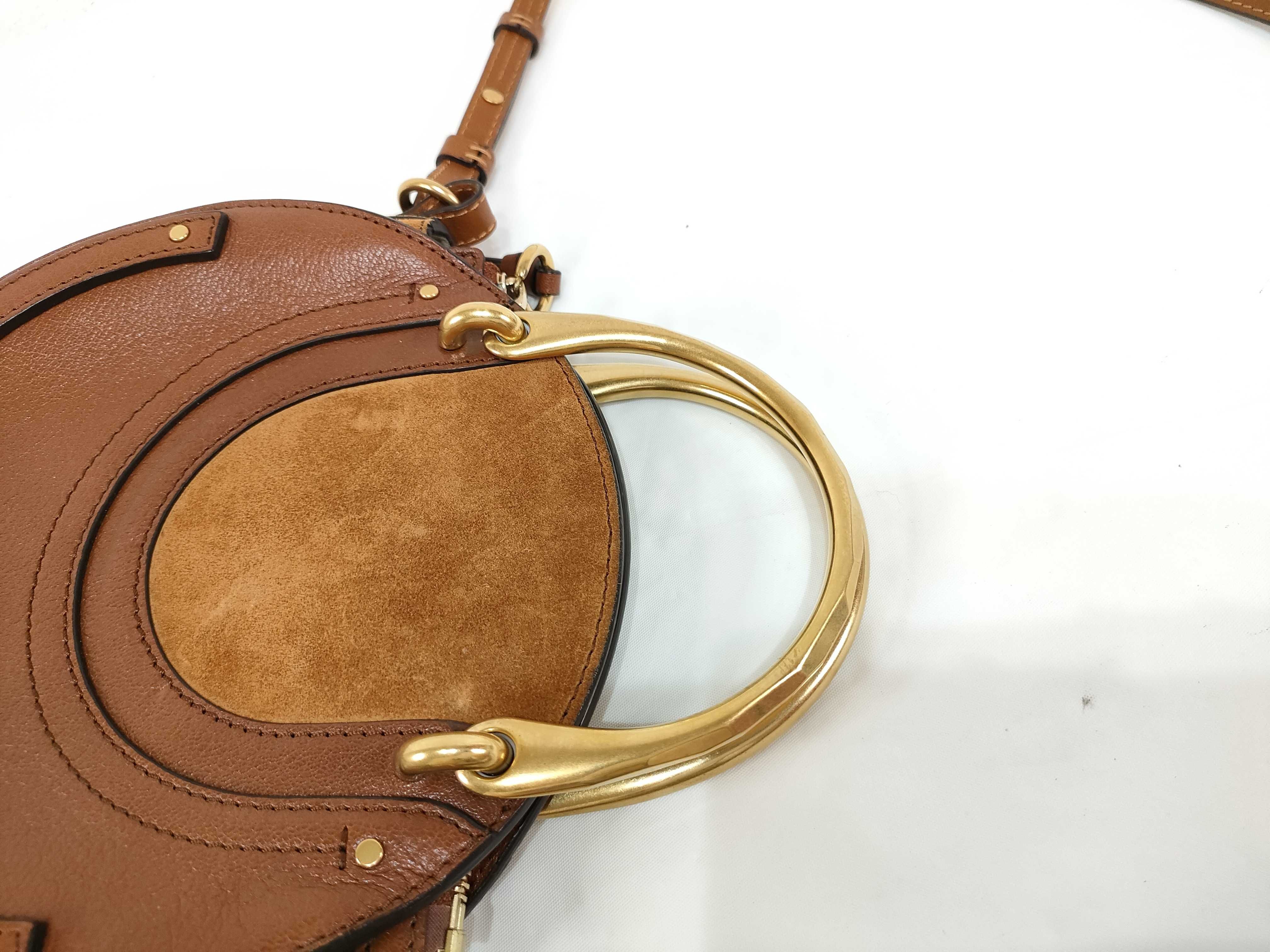 Pixie 2-way Shoulder Bag, Leather Suede, Bordeaux. — view 5