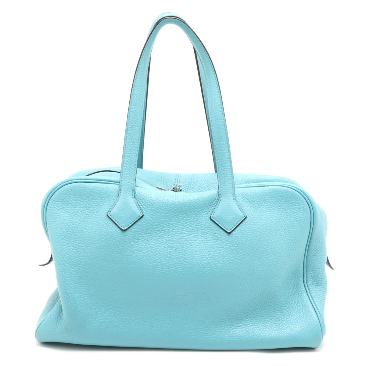 Victoria 35, Taurillon Clemence leather, Blue Saint-Cyr, Silver hardware, Year: 2015 — view 2