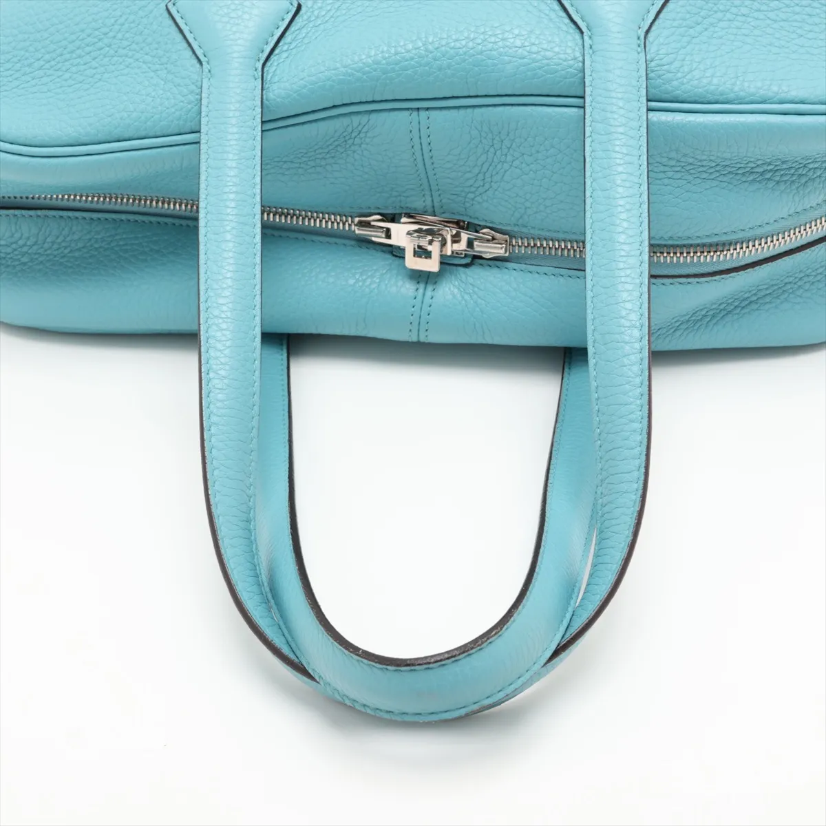Victoria 35, Taurillon Clemence leather, Blue Saint-Cyr, Silver hardware, Year: 2015 — view 5