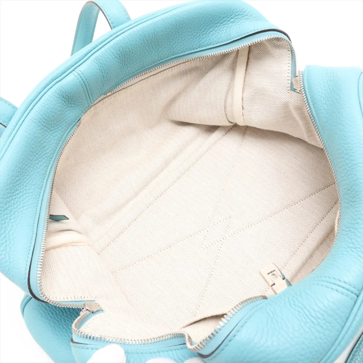 Victoria 35, Taurillon Clemence leather, Blue Saint-Cyr, Silver hardware, Year: 2015 — view 7