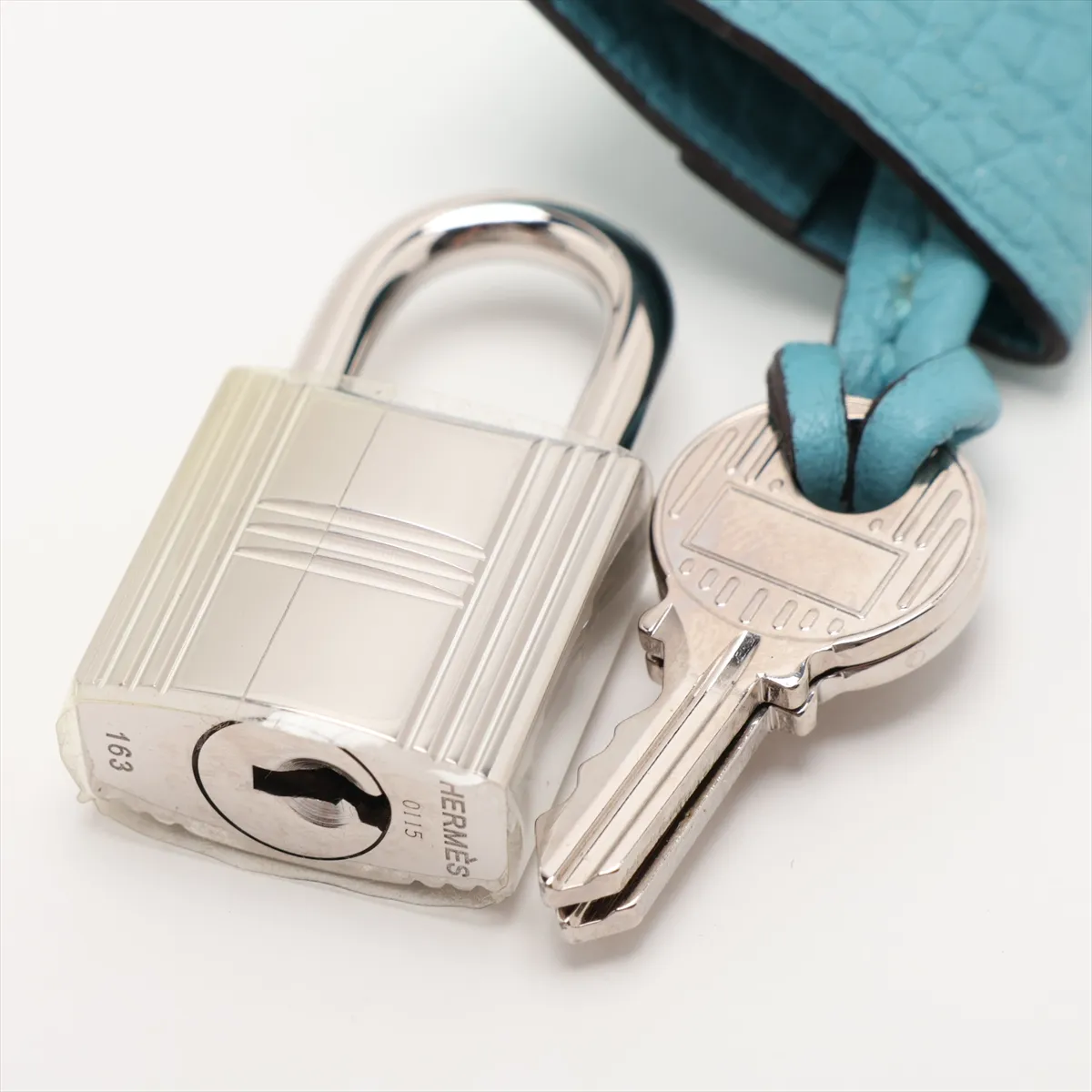 Victoria 35, Taurillon Clemence leather, Blue Saint-Cyr, Silver hardware, Year: 2015 — view 10