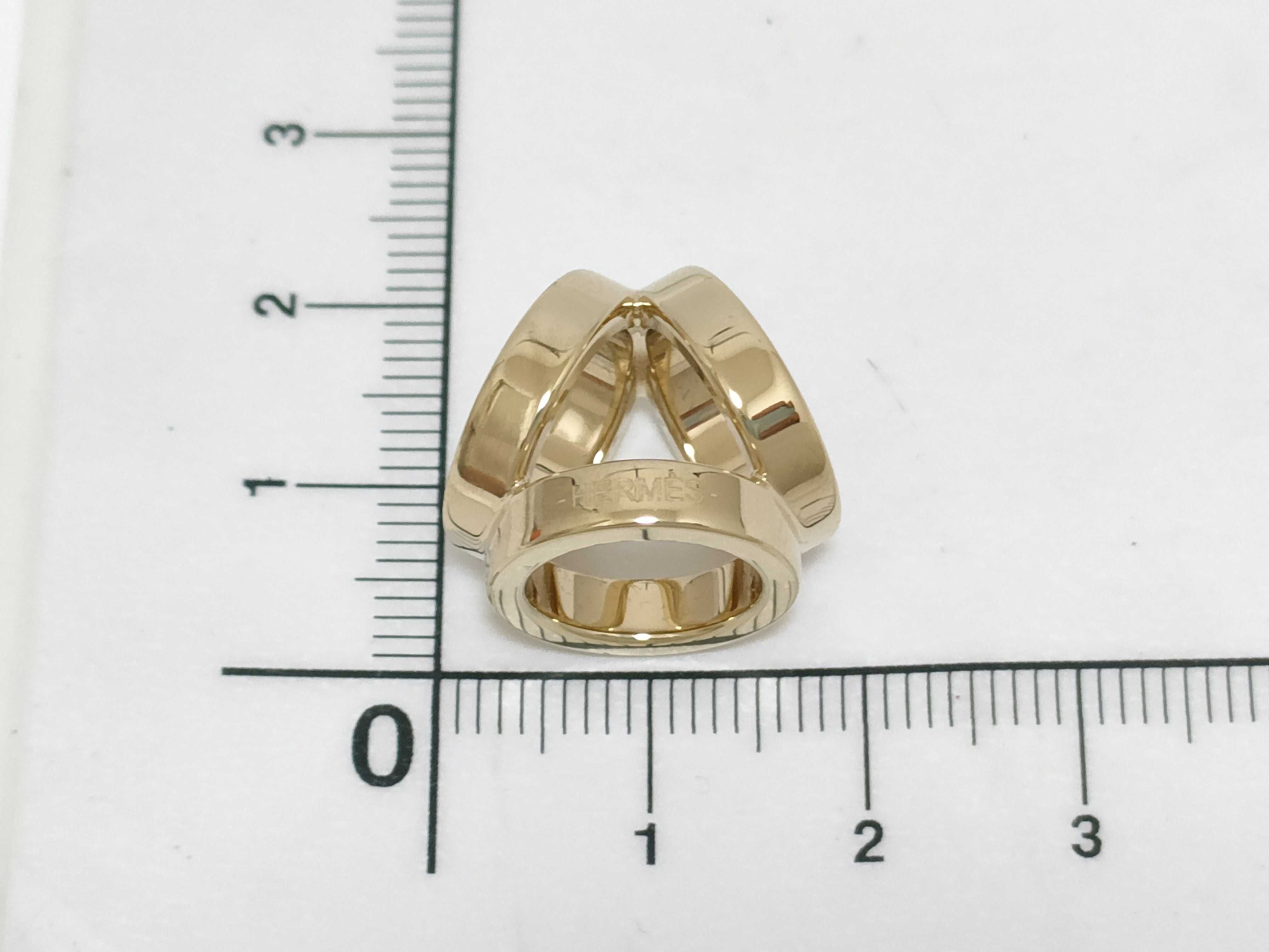 Twilly Ring Mini Trio Gold Hardware Hermes Unused Other Accessories — view 2