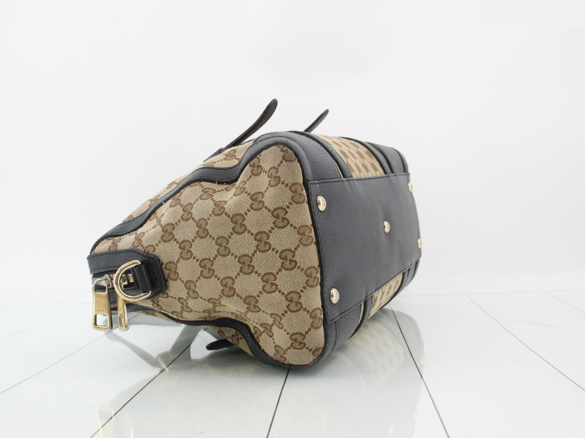 GG Canvas Leather Handbag — view 5