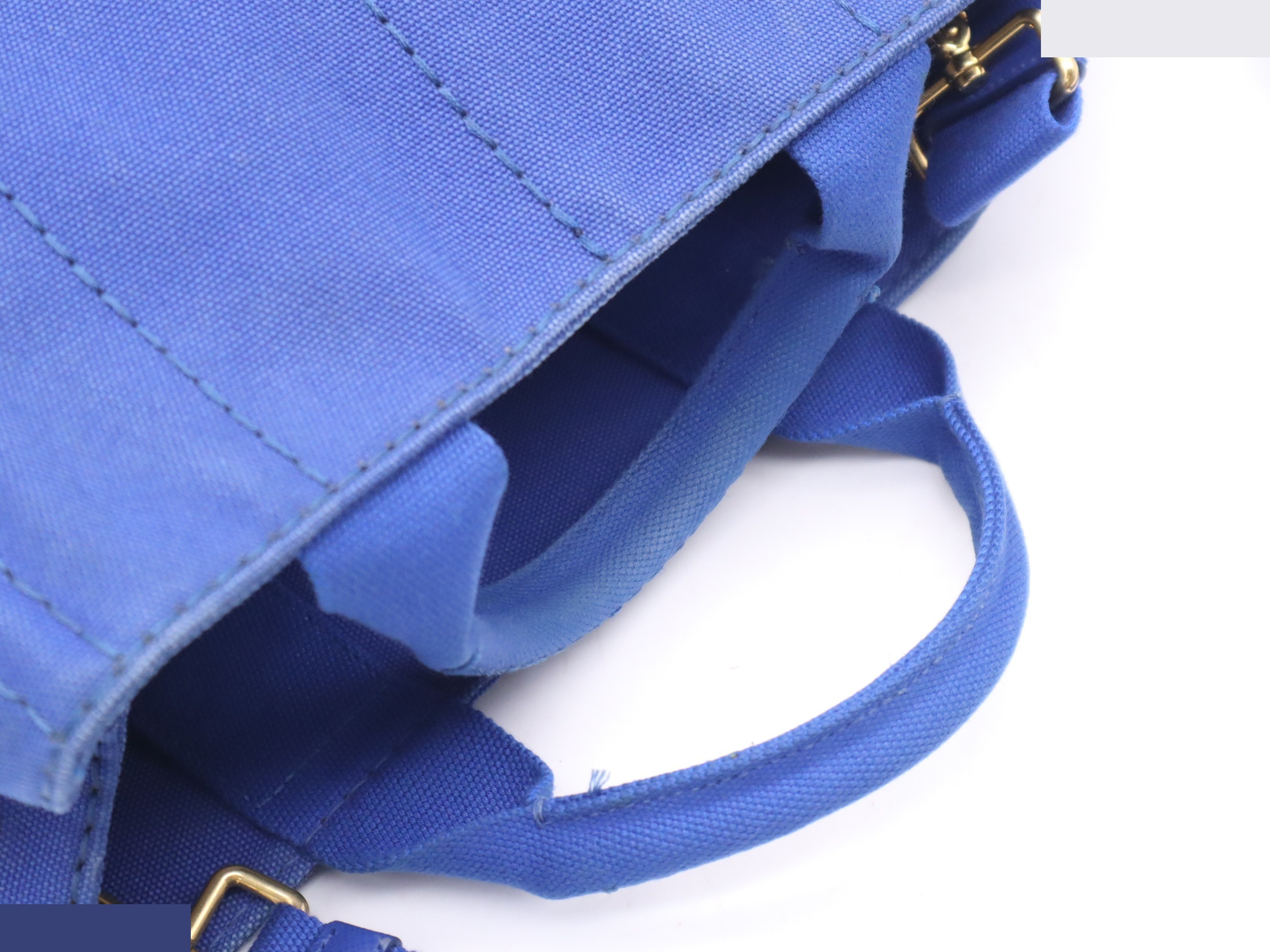 Canvas Canapa Handbag with Shoulder Strap and Dust Bag — view 6