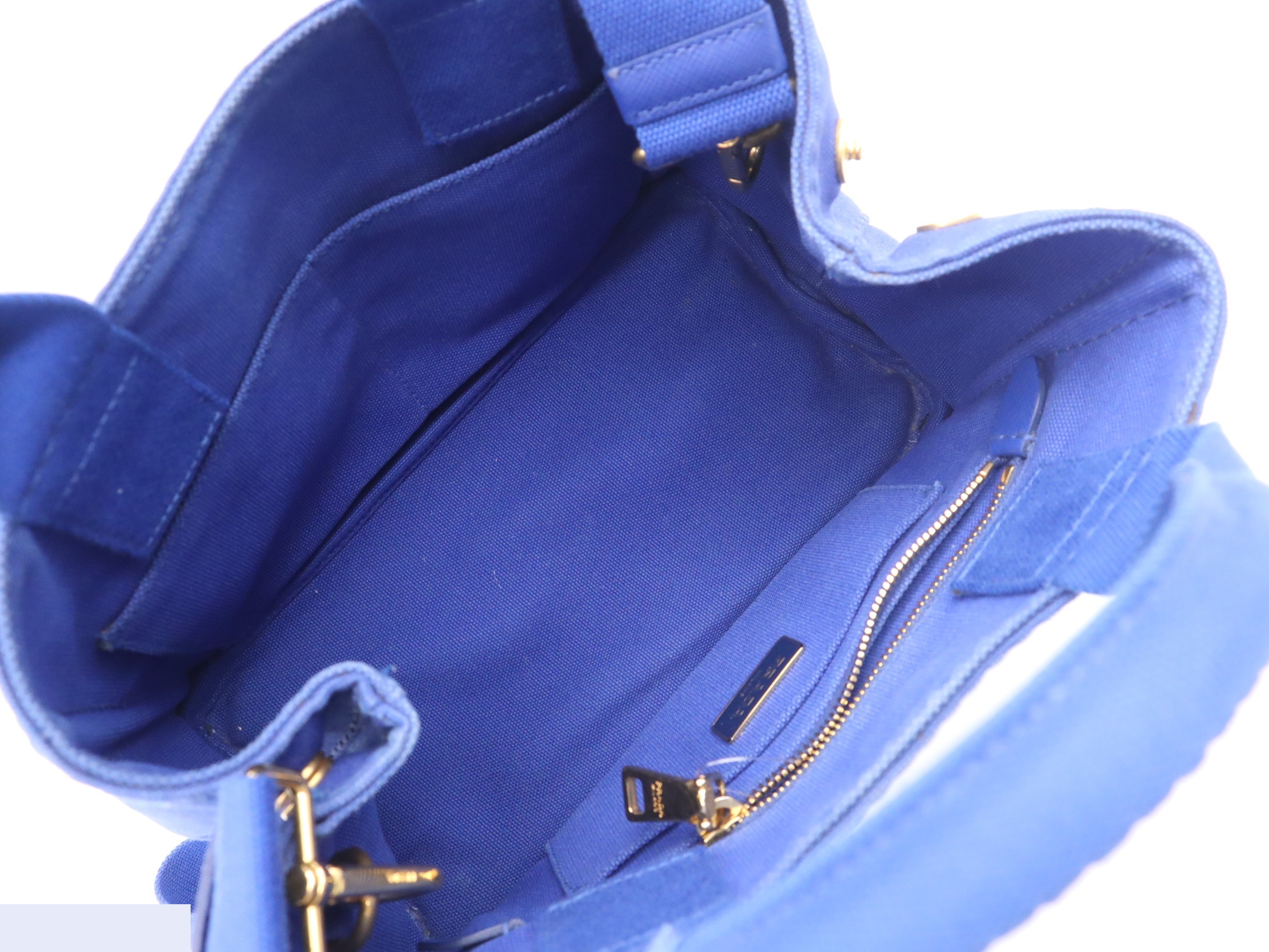 Canvas Canapa Handbag with Shoulder Strap and Dust Bag — view 7