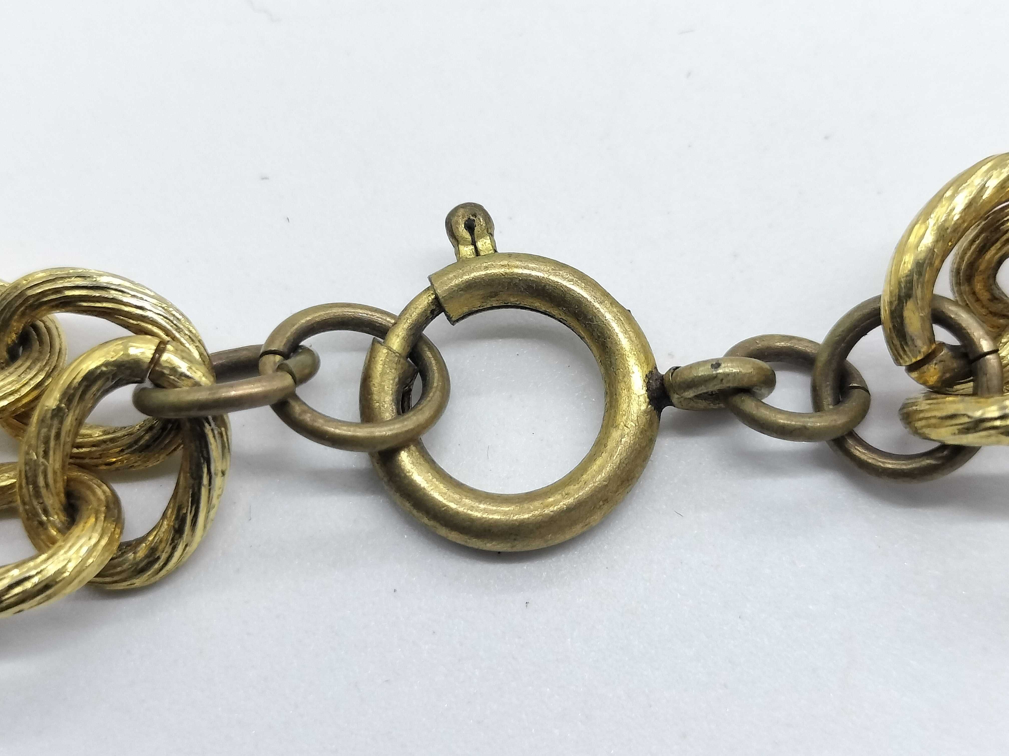 Coco Mark Charm Double Chain Vintage Necklace — view 6