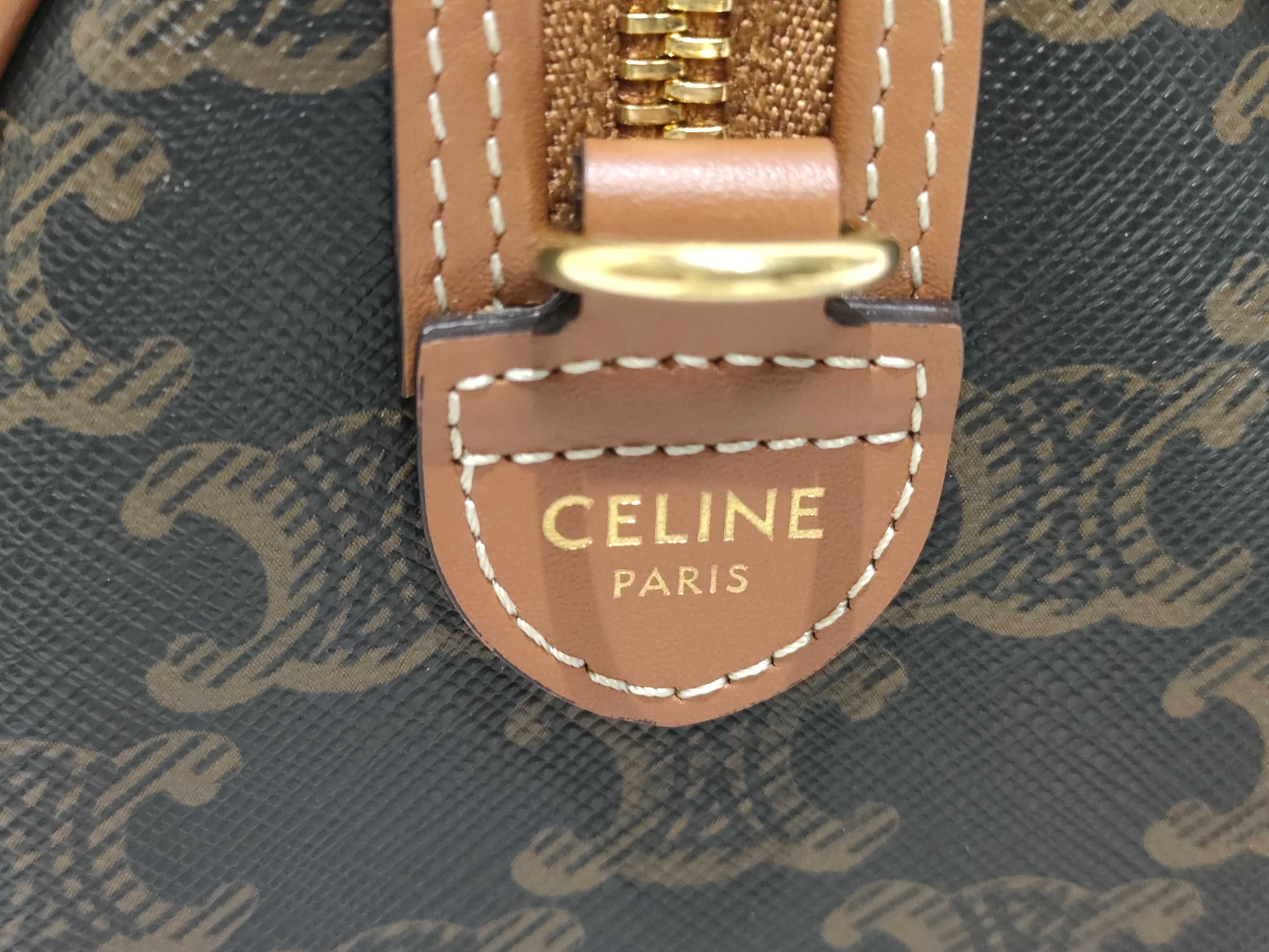 Triomphe 2-Way Small Boston Shoulder Bag/Handbag — view 11