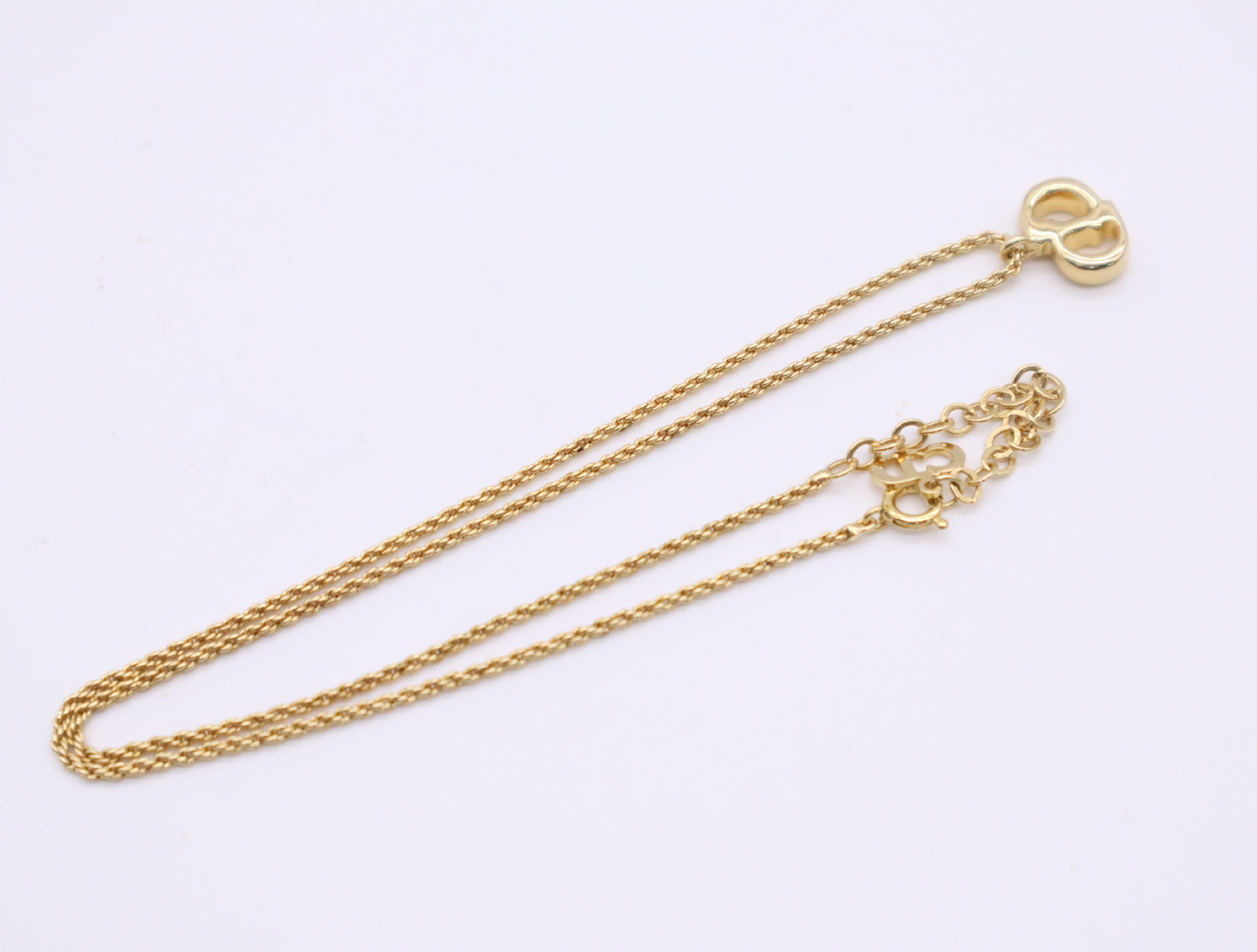 GP Necklace CD Logo Screw Chain Gold Necklace — view 3