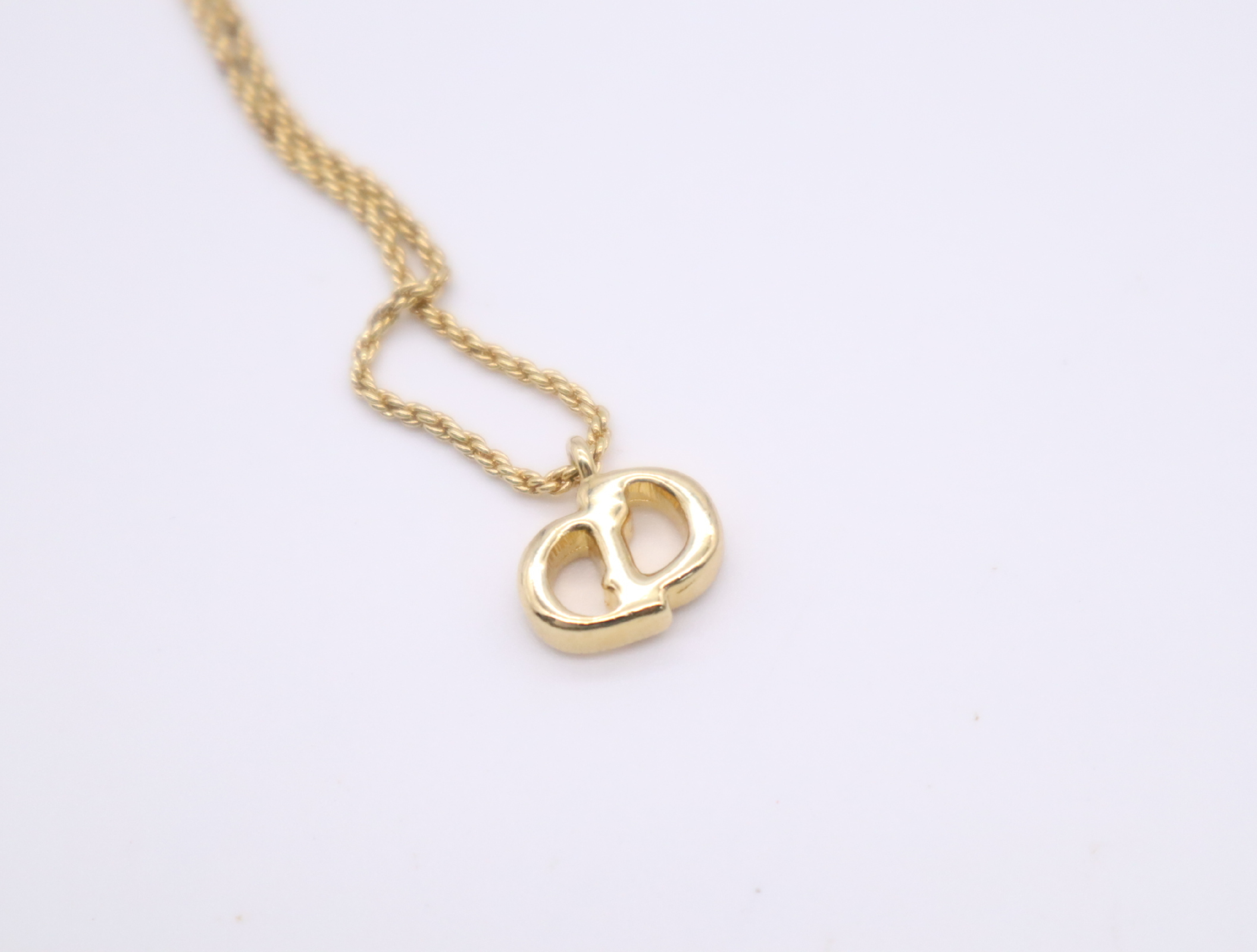 GP Necklace CD Logo Screw Chain Gold Necklace — view 5