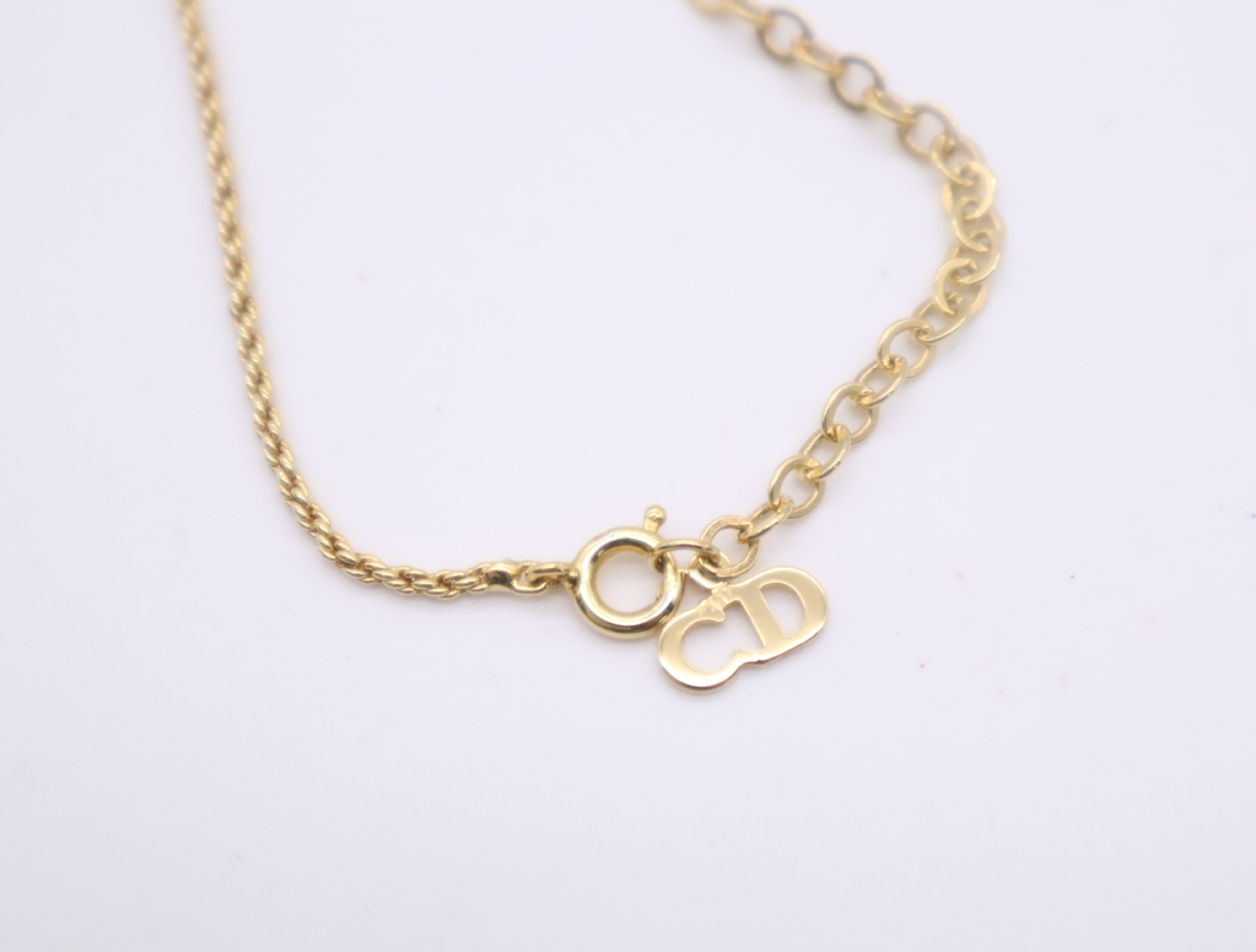GP Necklace CD Logo Screw Chain Gold Necklace — view 6