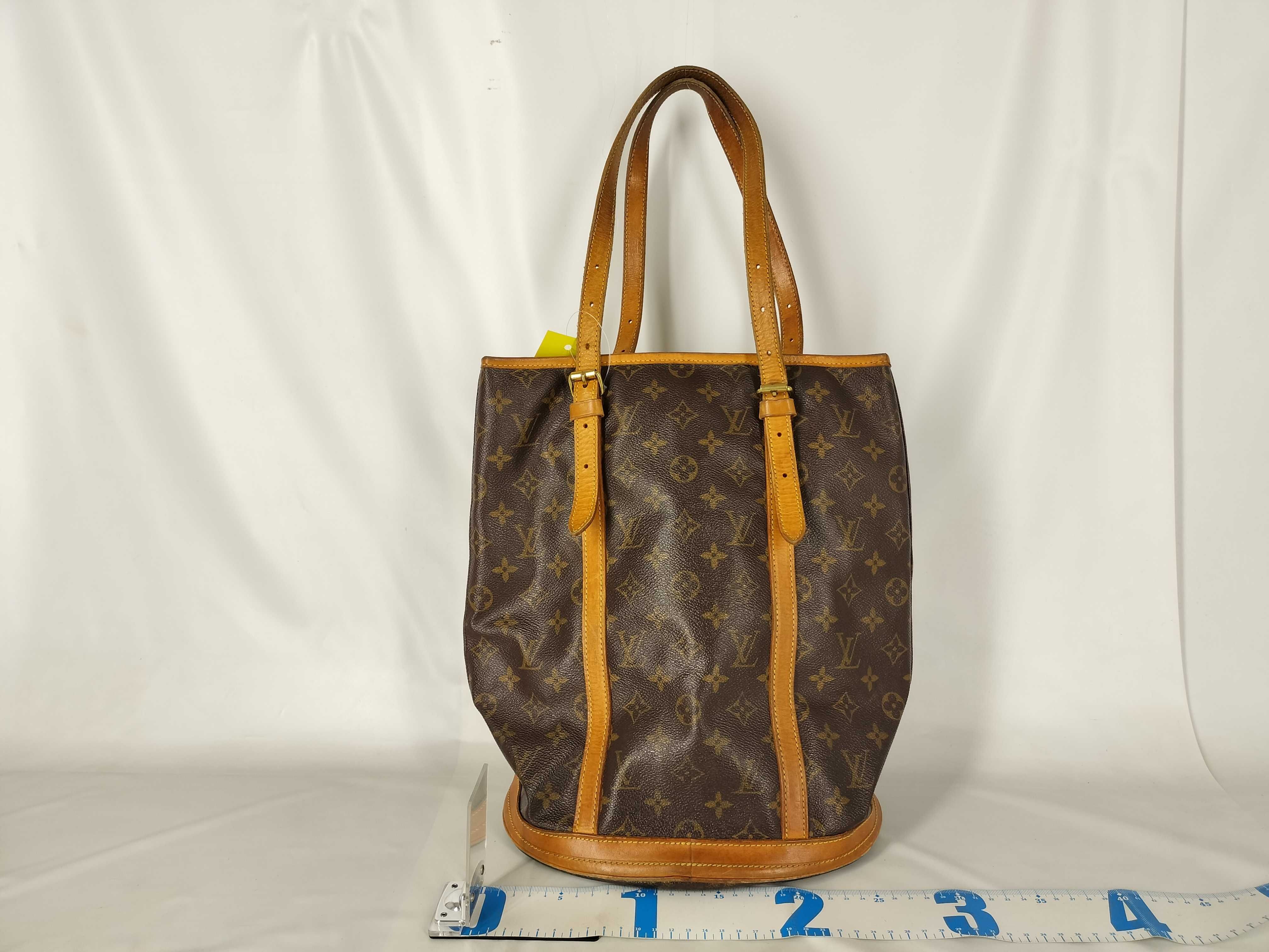 Monogram Bucket Tote Bag with Pouch — view 2