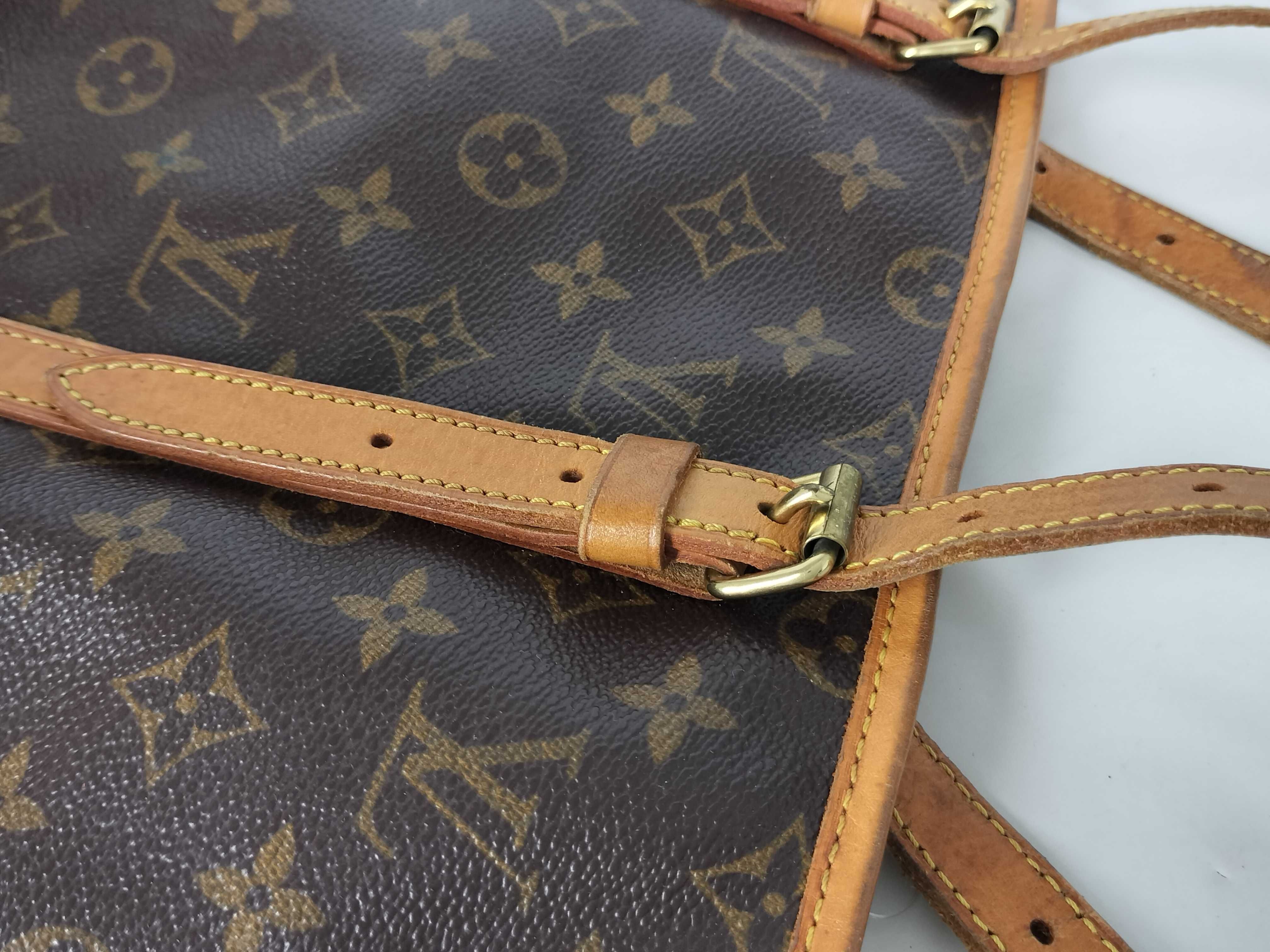 Monogram Bucket Tote Bag with Pouch — view 5