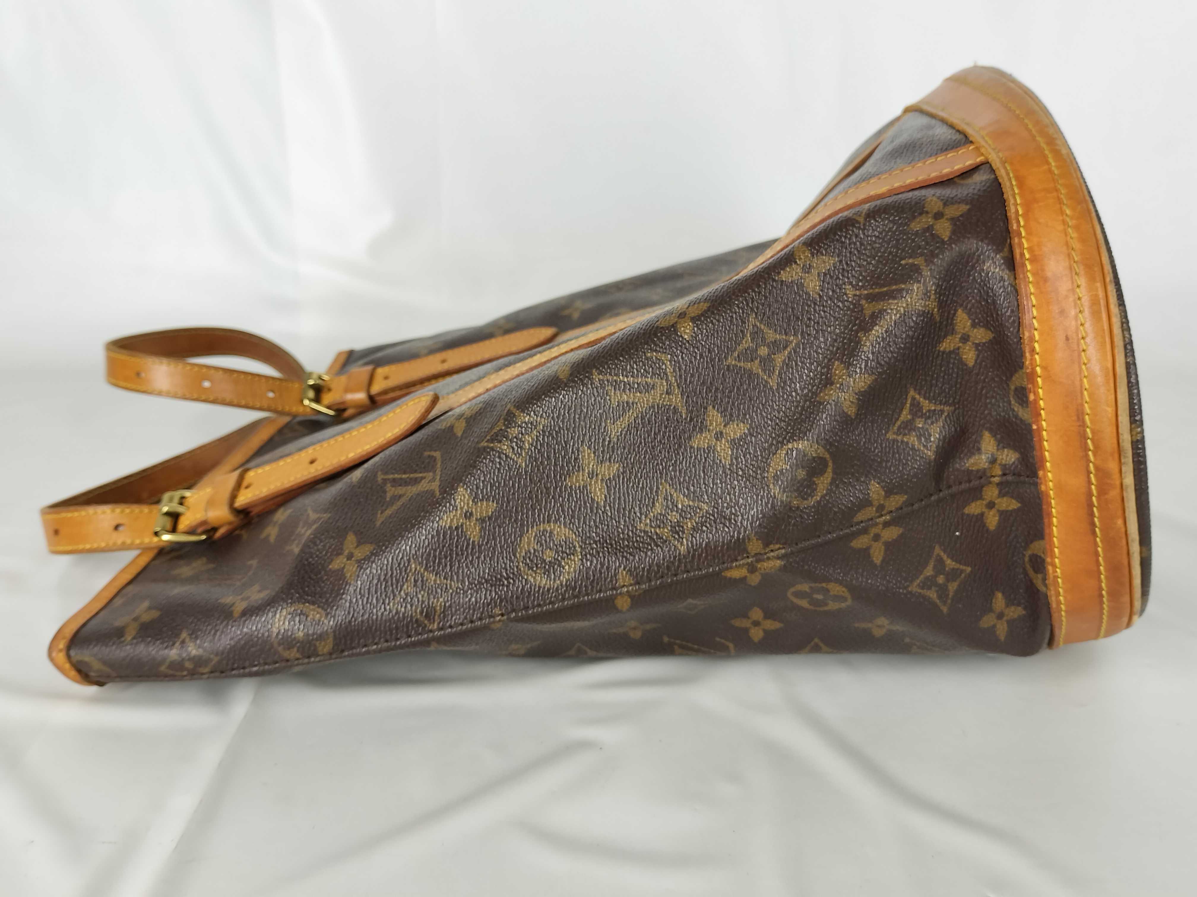 Monogram Bucket Tote Bag with Pouch — view 8