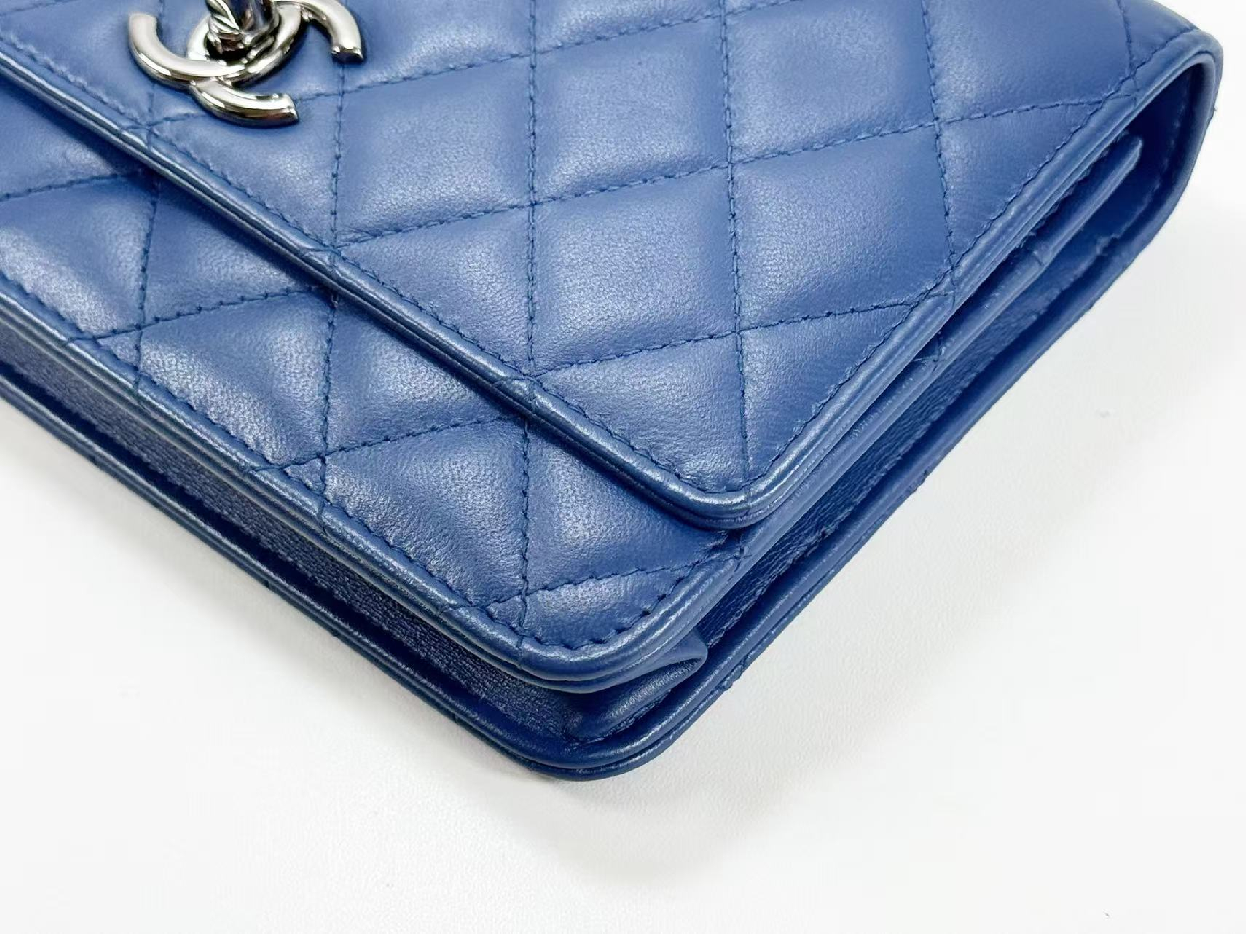 Matelassé Trendy CC CHANEL Plate Royal Blue W19cm approx. 23 series [Comes with dust bag, authenticity card, and seal] B Silver hardware Shoulder bag 23868913 Shoulder bag — view 11