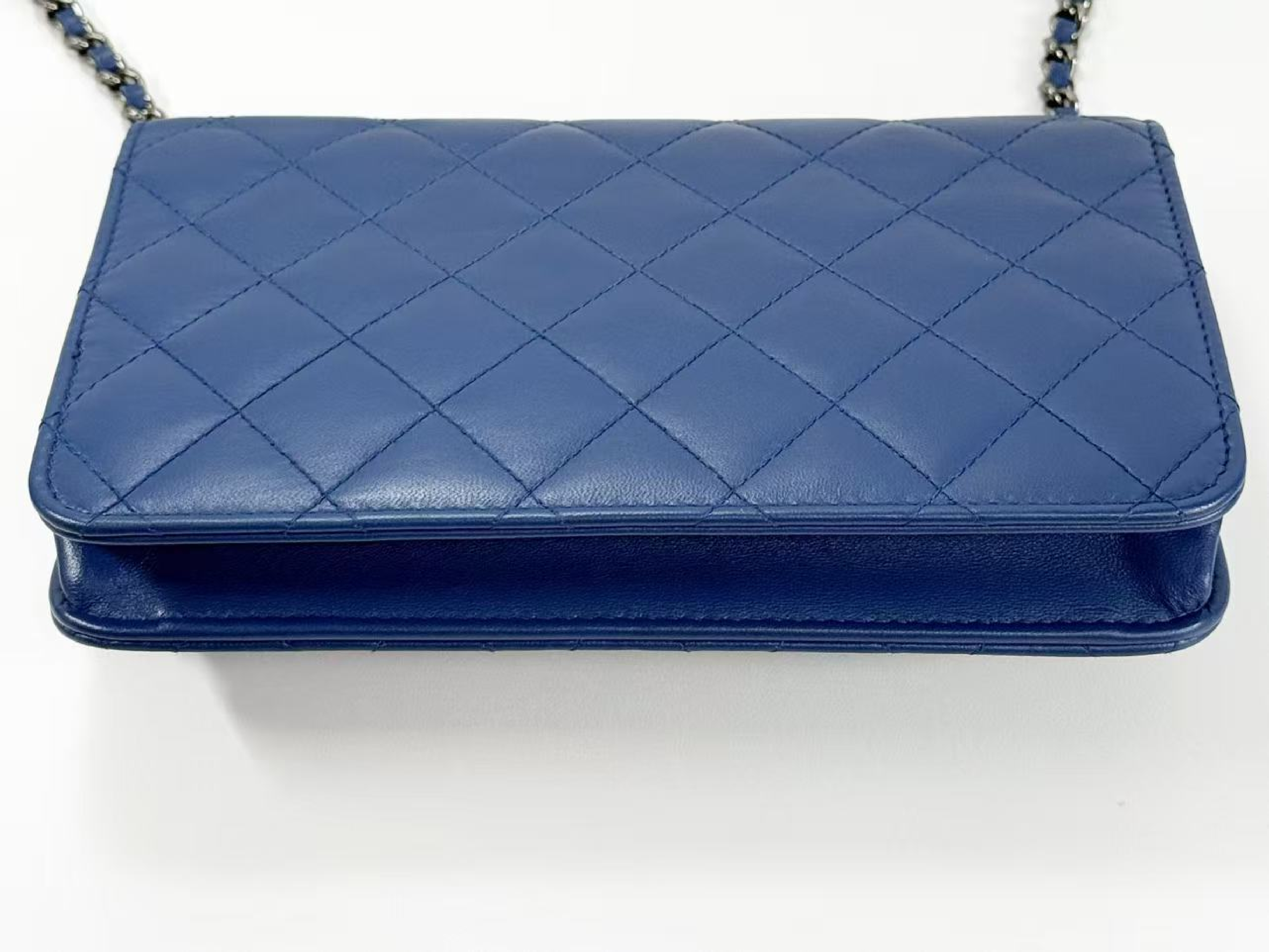 Matelassé Trendy CC CHANEL Plate Royal Blue W19cm approx. 23 series [Comes with dust bag, authenticity card, and seal] B Silver hardware Shoulder bag 23868913 Shoulder bag — view 12