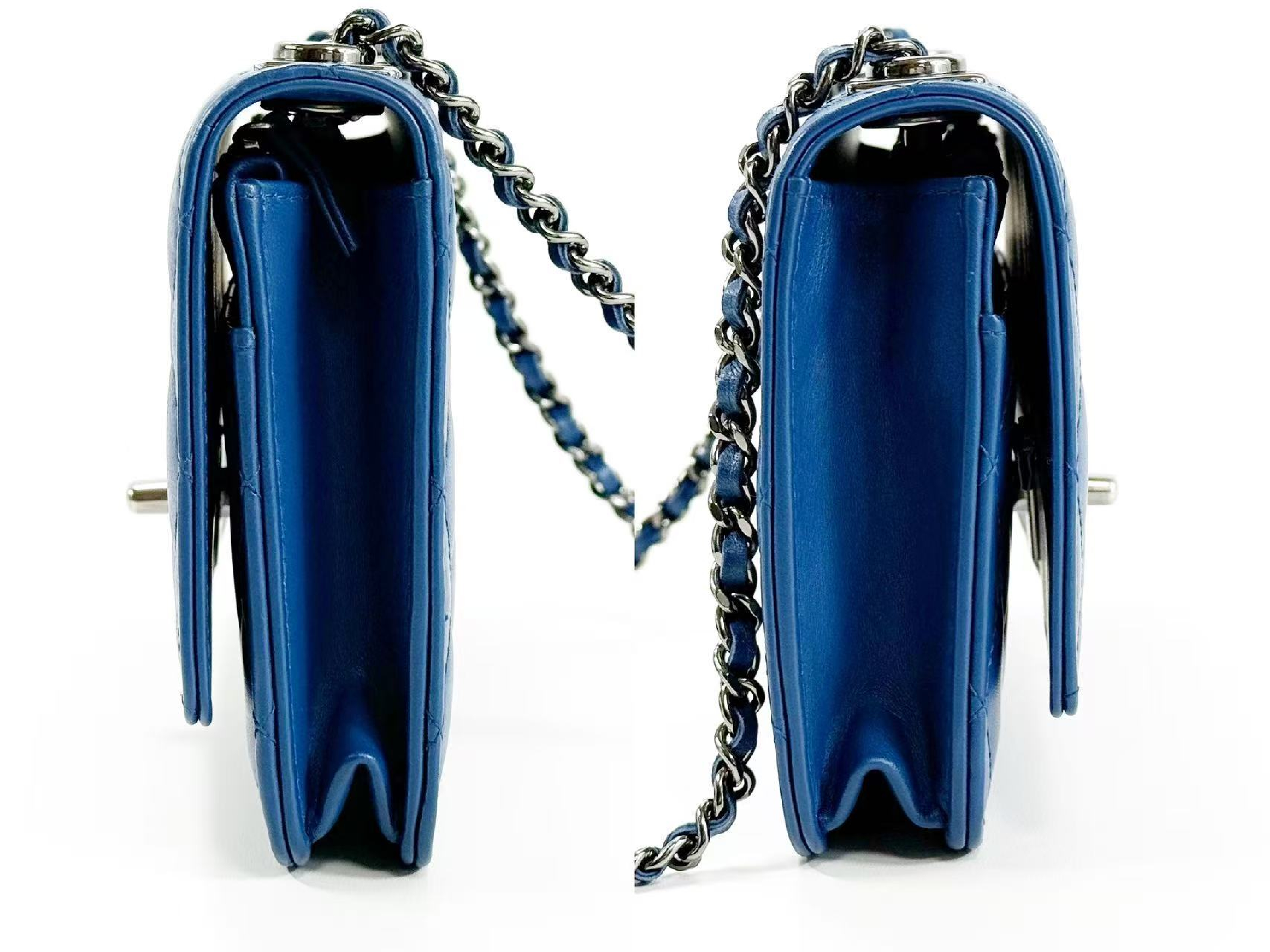 Matelassé Trendy CC CHANEL Plate Royal Blue W19cm approx. 23 series [Comes with dust bag, authenticity card, and seal] B Silver hardware Shoulder bag 23868913 Shoulder bag — view 13