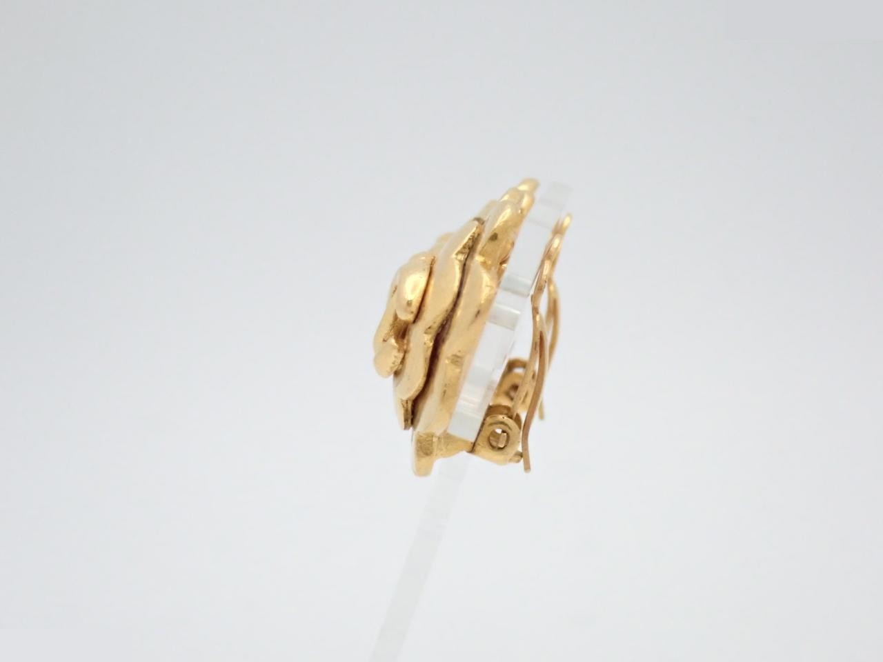 Earrings with Coco Mark design, gold. — view 3