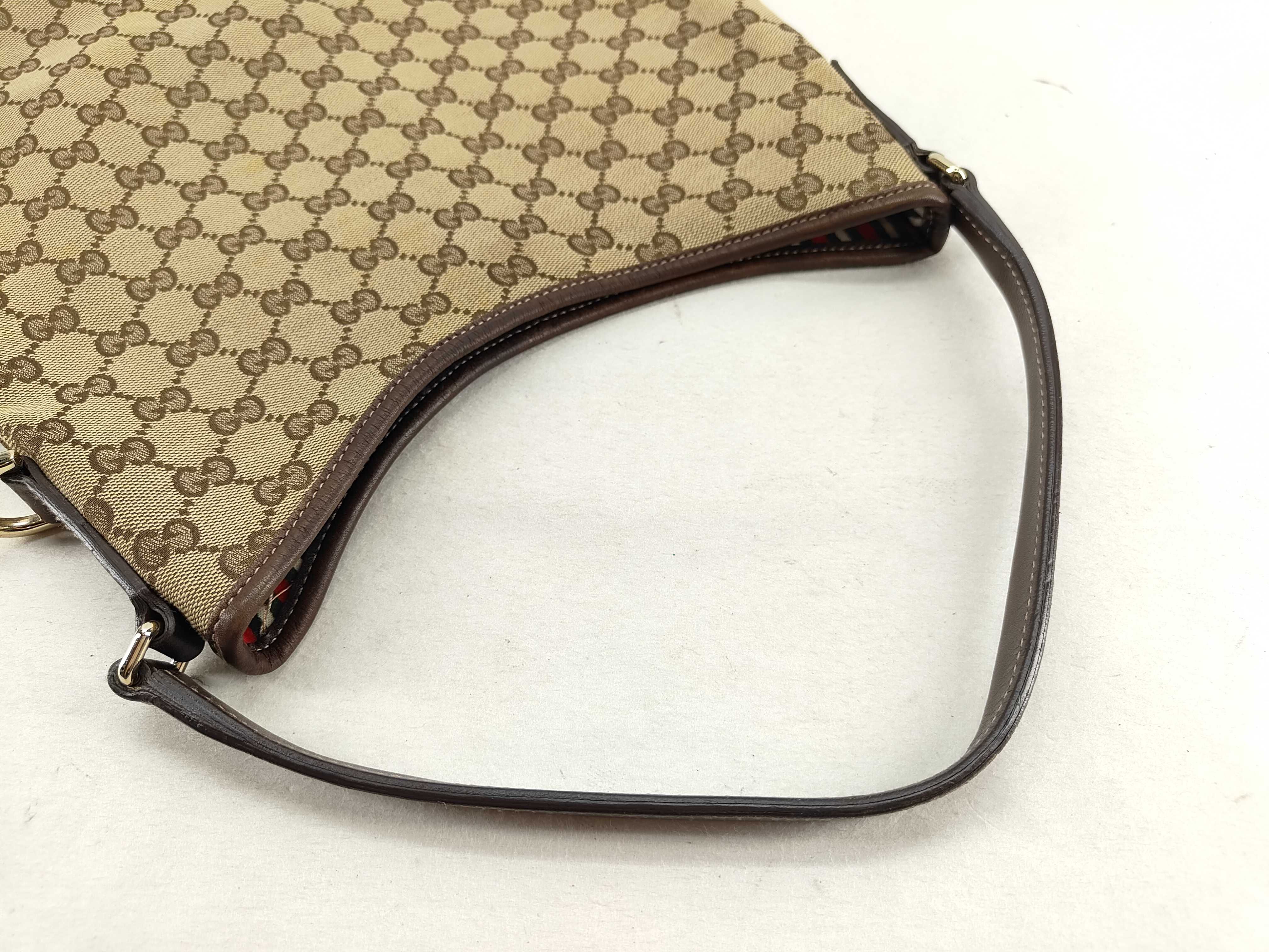GG Canvas One-Shoulder Bag, Handbag, Hobo, Sukey Interlocking GG Canvas, Sherry Line, Brown Shoulder Bag — view 4
