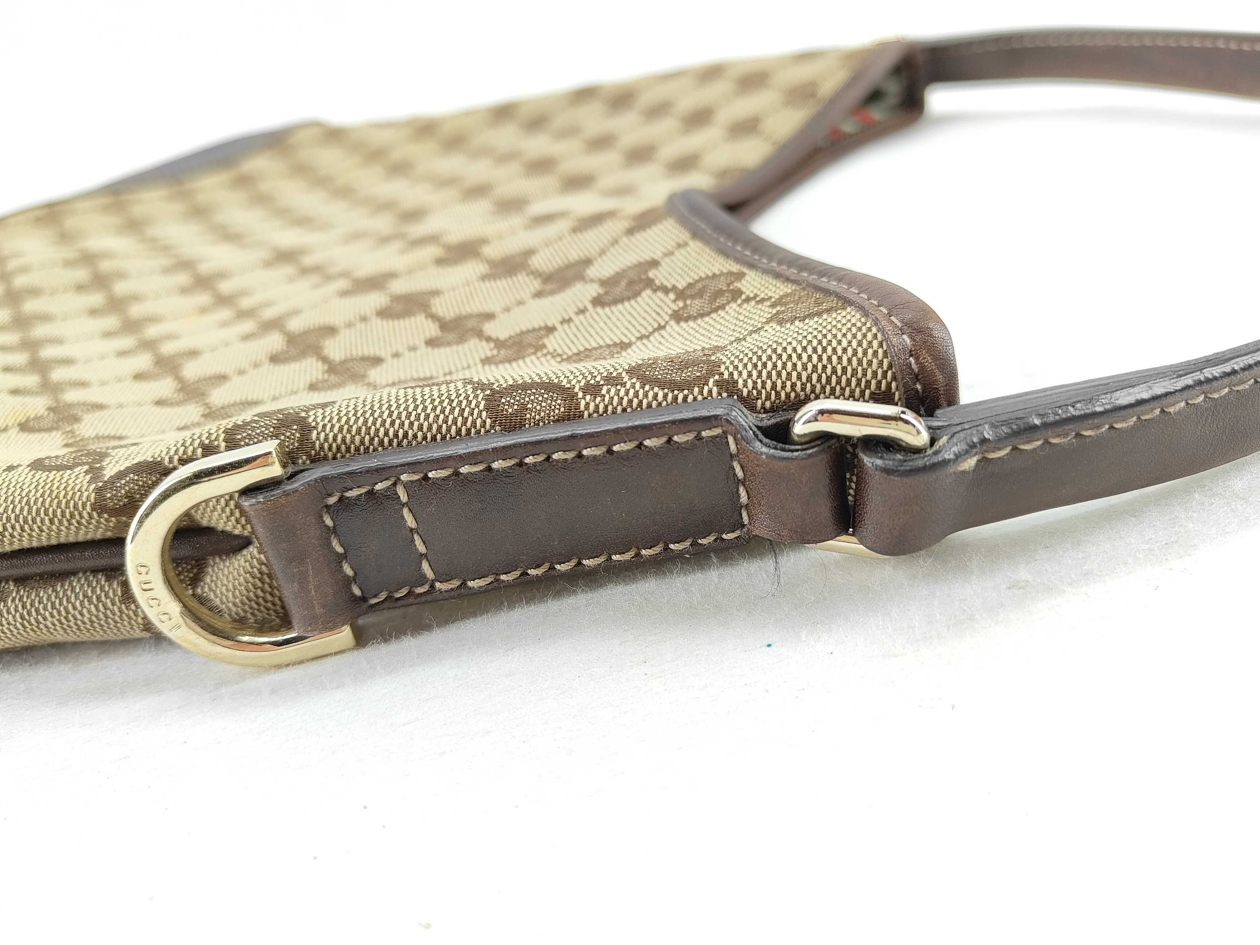 GG Canvas One-Shoulder Bag, Handbag, Hobo, Sukey Interlocking GG Canvas, Sherry Line, Brown Shoulder Bag — view 6