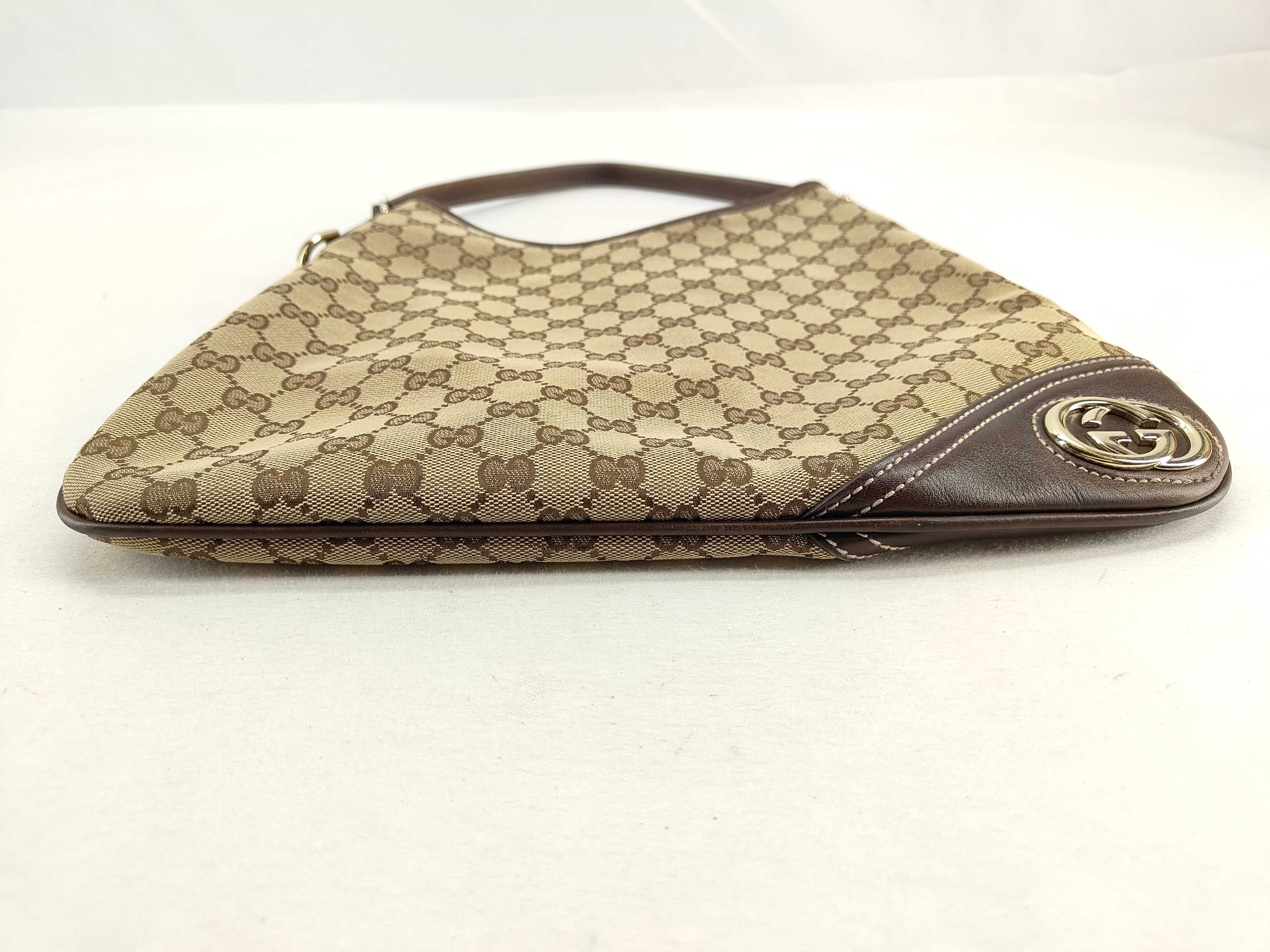 GG Canvas One-Shoulder Bag, Handbag, Hobo, Sukey Interlocking GG Canvas, Sherry Line, Brown Shoulder Bag — view 9