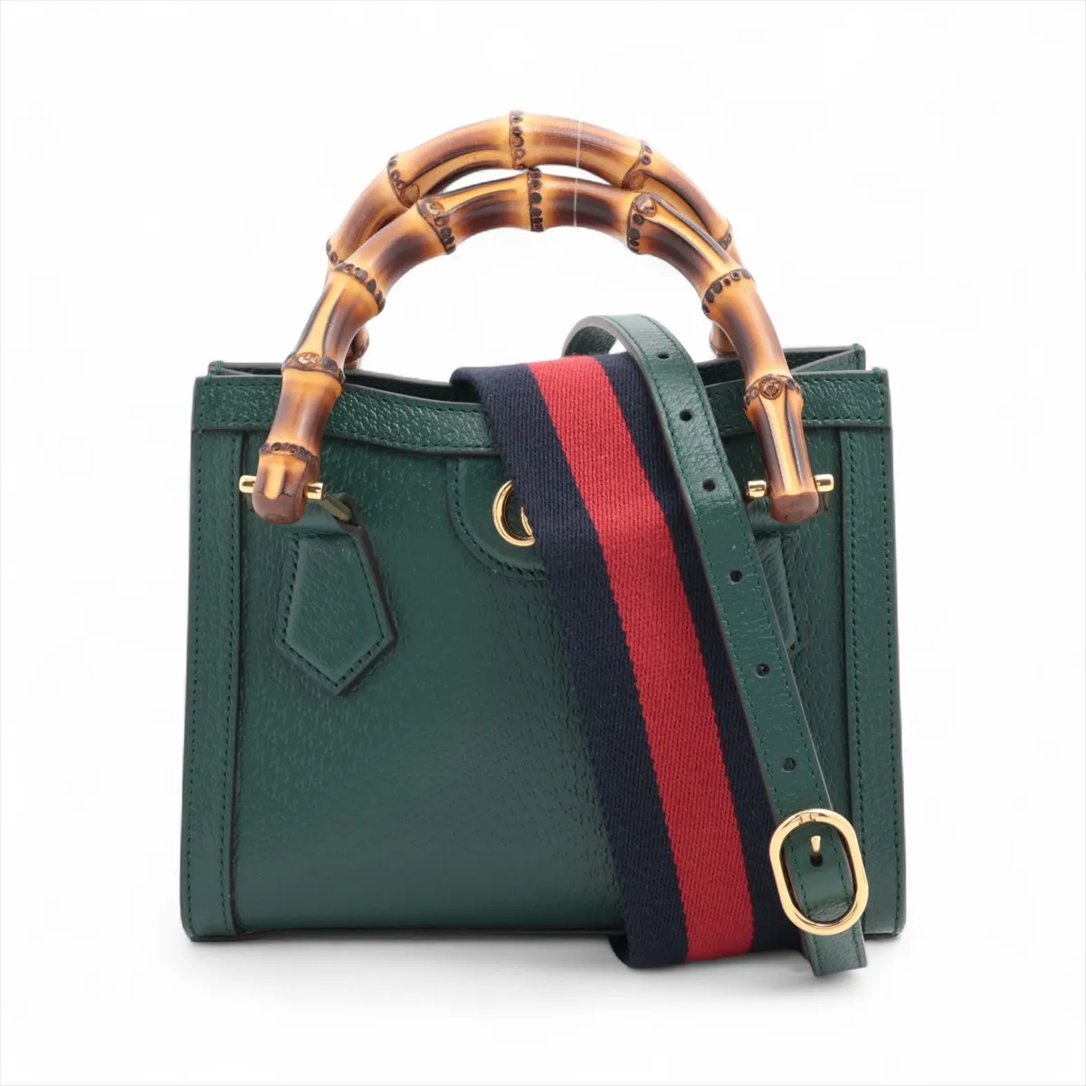 Bamboo Diana 702732 Leather 2-Way Handbag Green