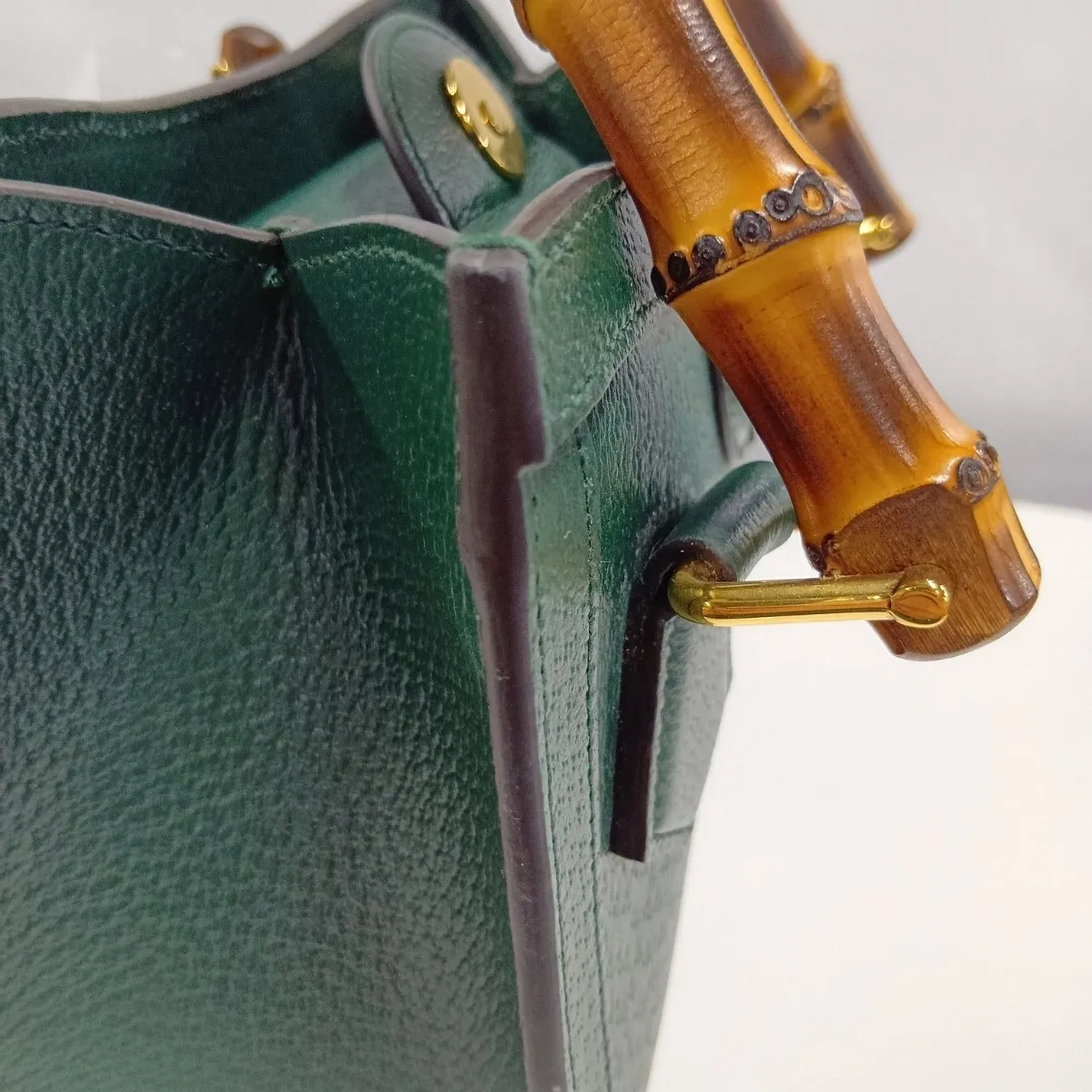 Bamboo Diana 702732 Leather 2-Way Handbag Green — view 14