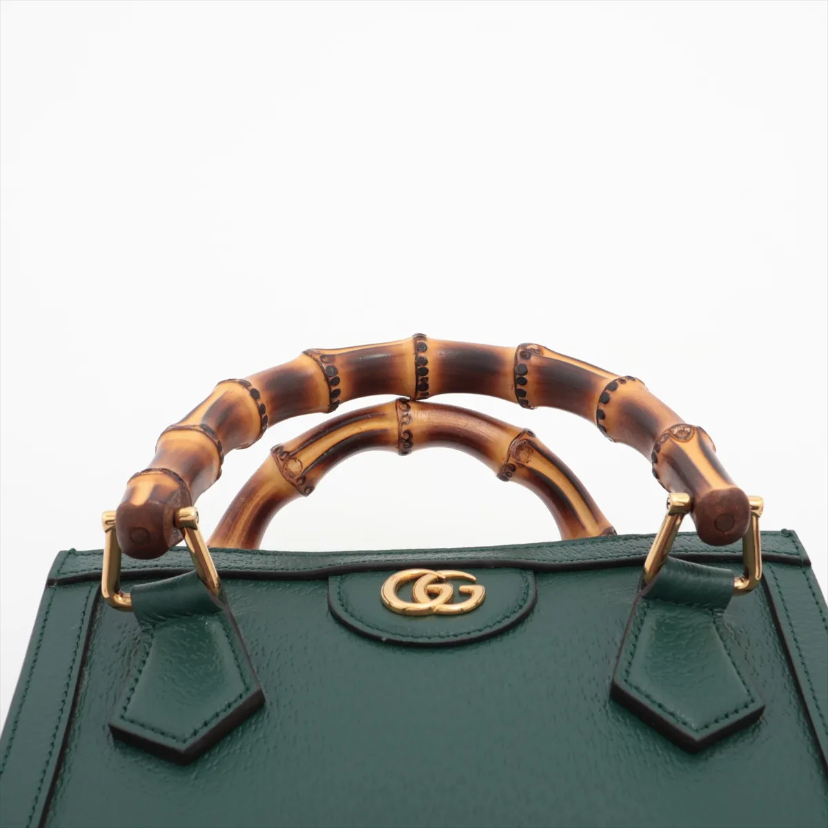 Bamboo Diana 702732 Leather 2-Way Handbag Green — view 6