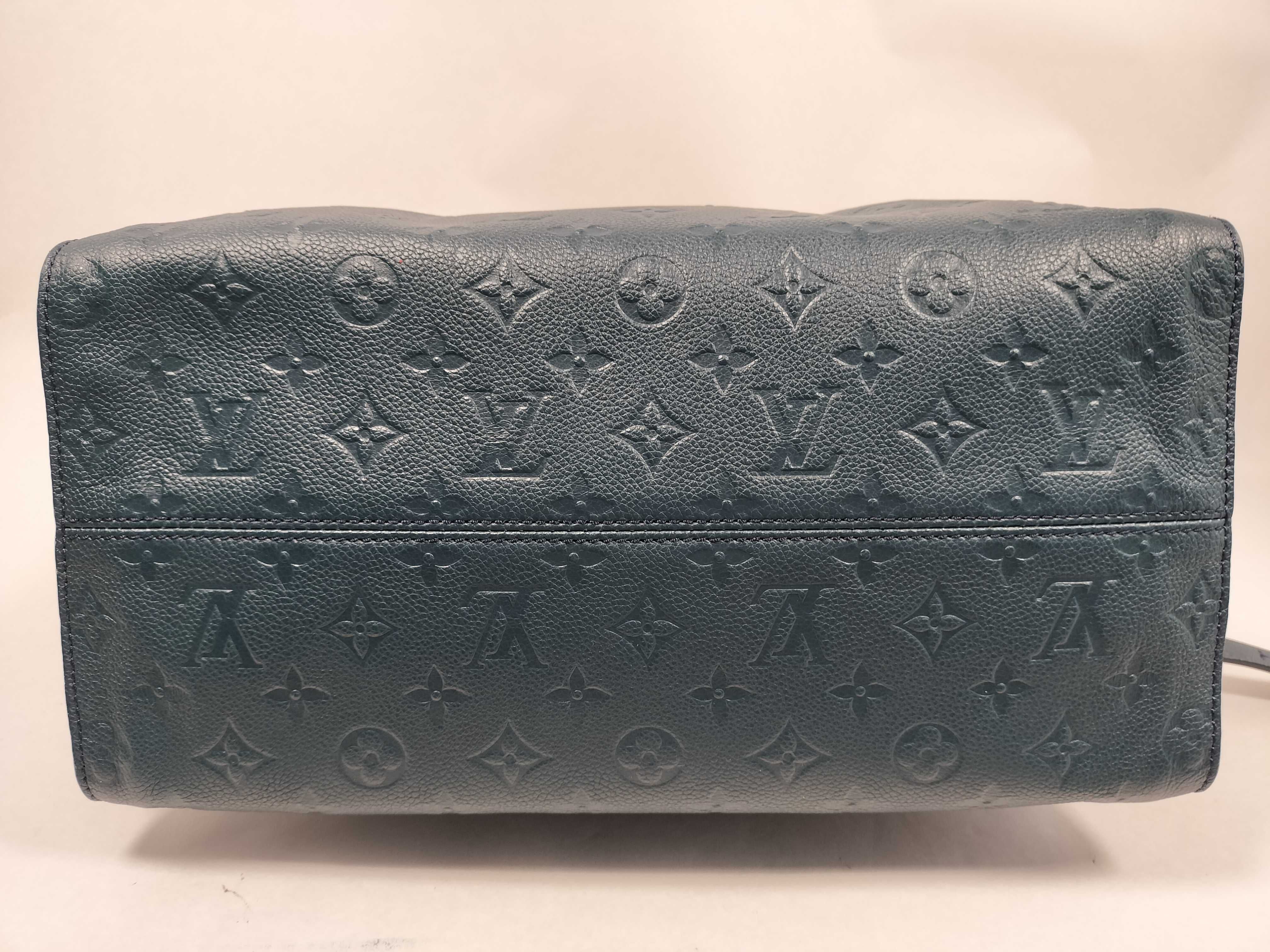 Monogram Empreinte Lumineuse PM M40789 SP1101 Blue Tote Bag — view 7