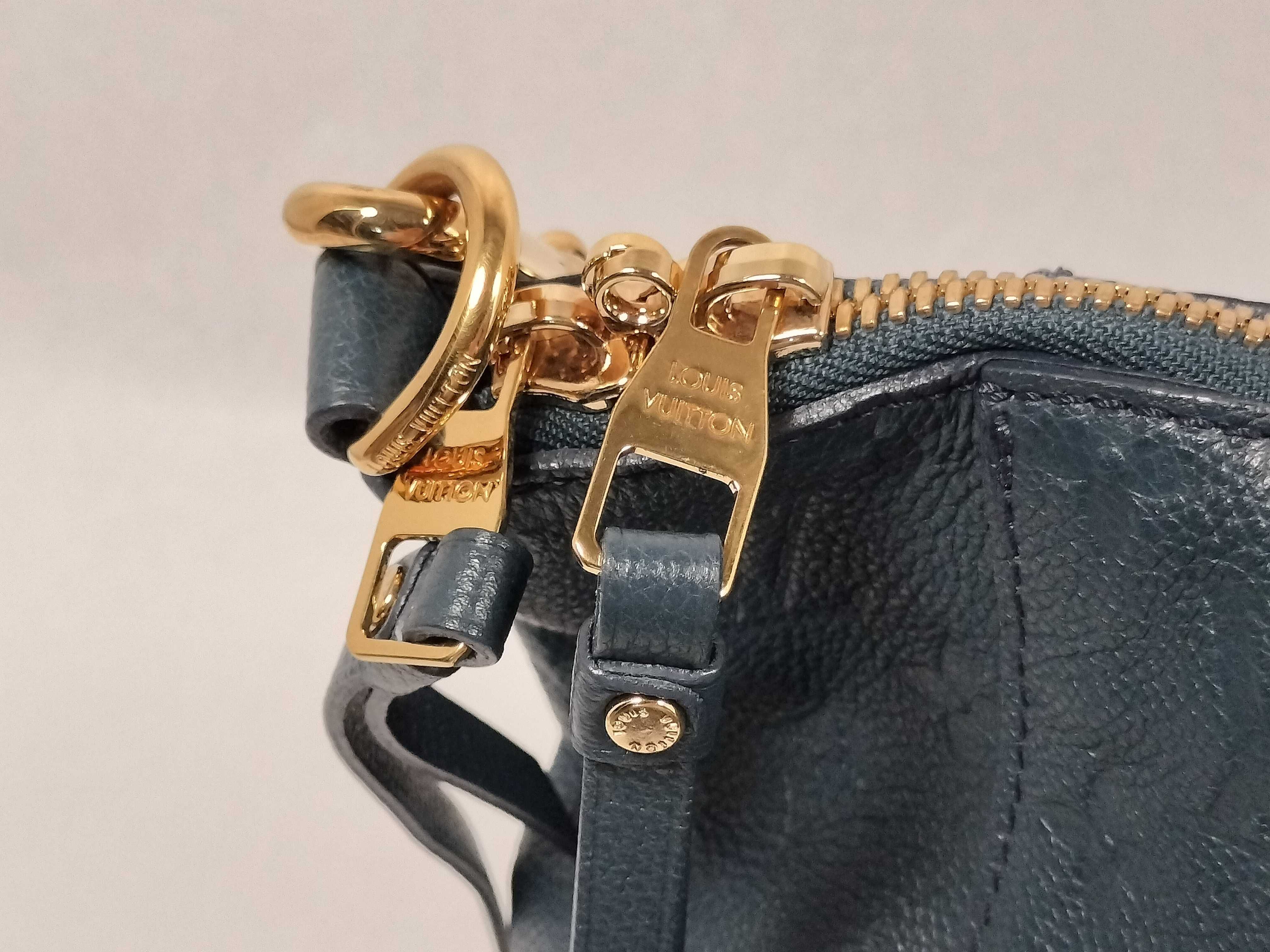 Monogram Empreinte Lumineuse PM M40789 SP1101 Blue Tote Bag — view 9