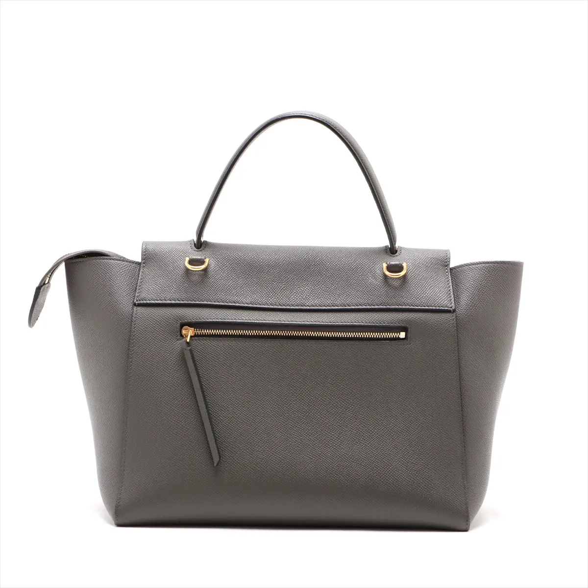 Belt Bag Mini Leather 2-Way Handbag Gray — view 2
