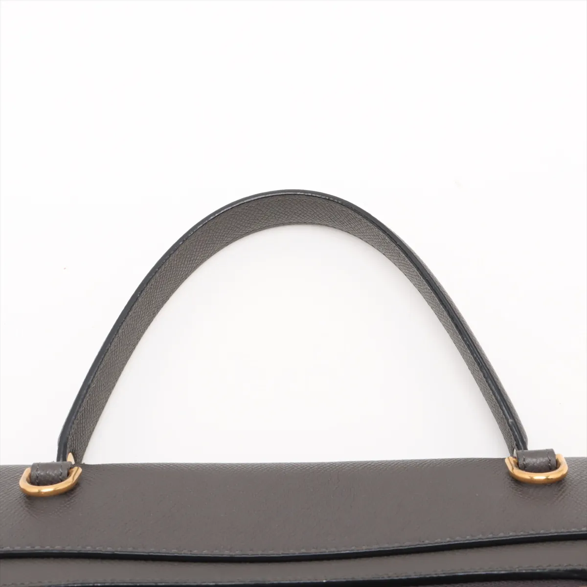 Belt Bag Mini Leather 2-Way Handbag Gray — view 6