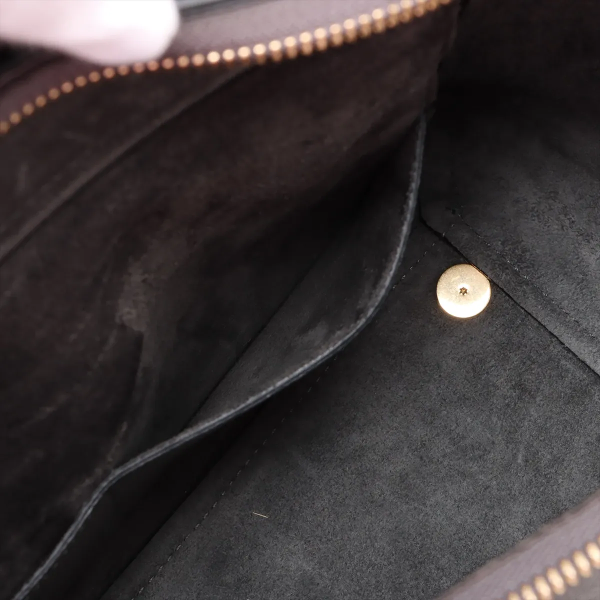Belt Bag Mini Leather 2-Way Handbag Gray — view 9