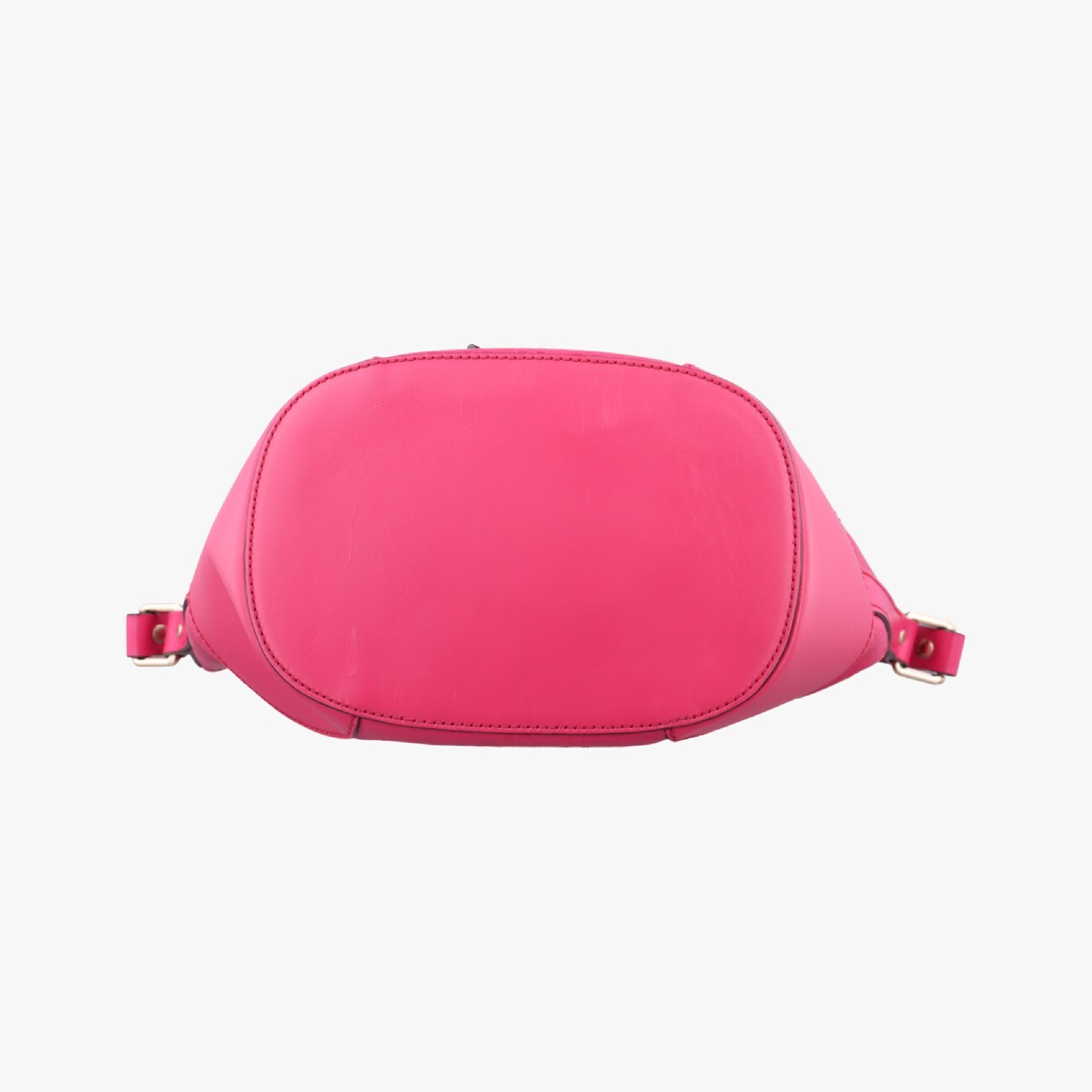 Bright Diamante Bucket Bag, Rose Red Leather, 354229 I016082865 Shoulder Bag — view 3