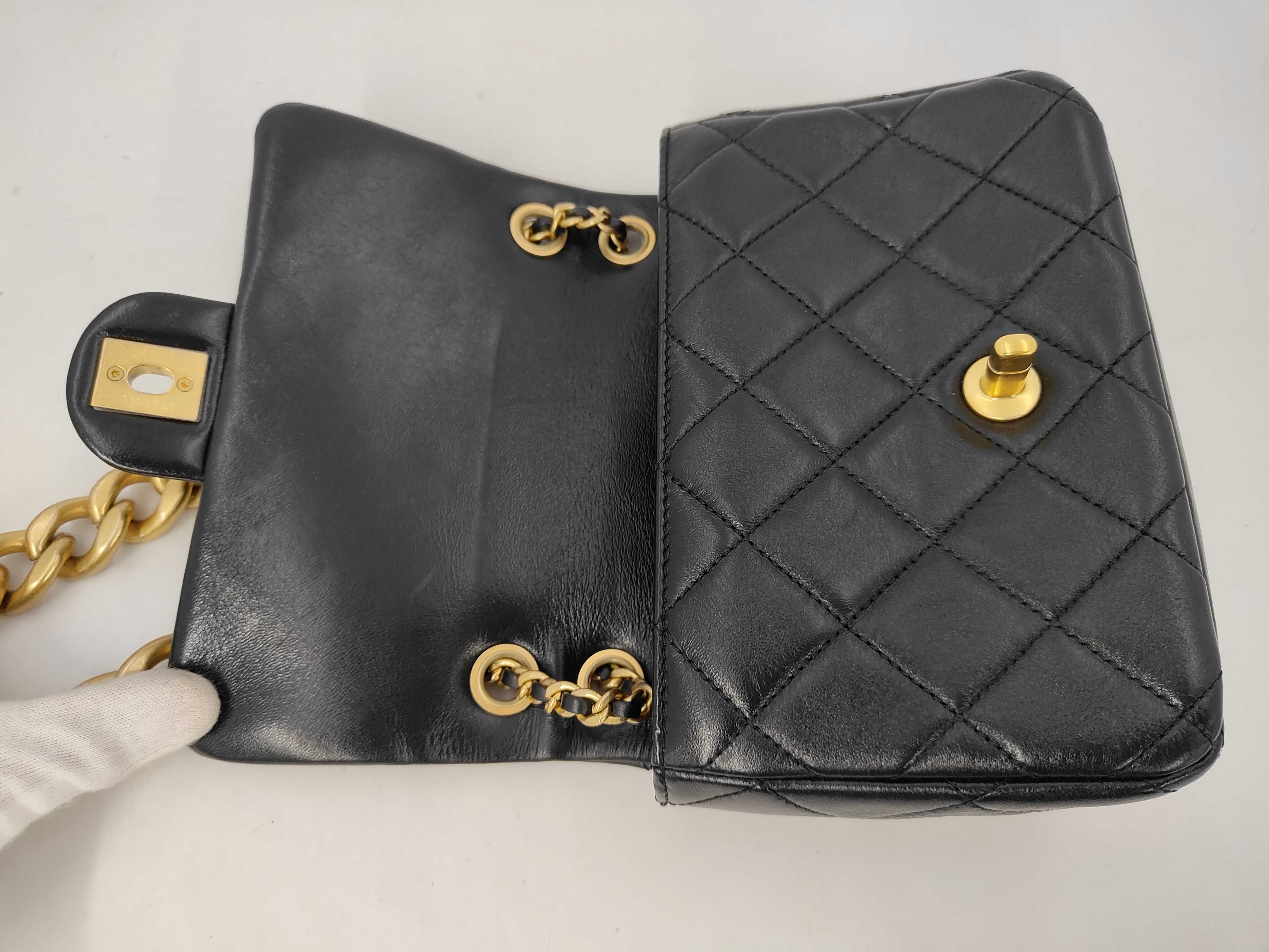 Mini Matelassé Lambskin Chain Shoulder Bag — view 8