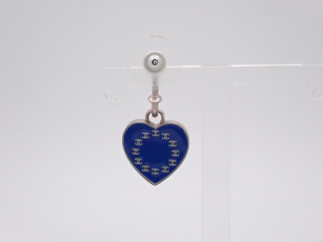 Coco Stars and Stripes Heart Double Face Swing Single Earring — view 2