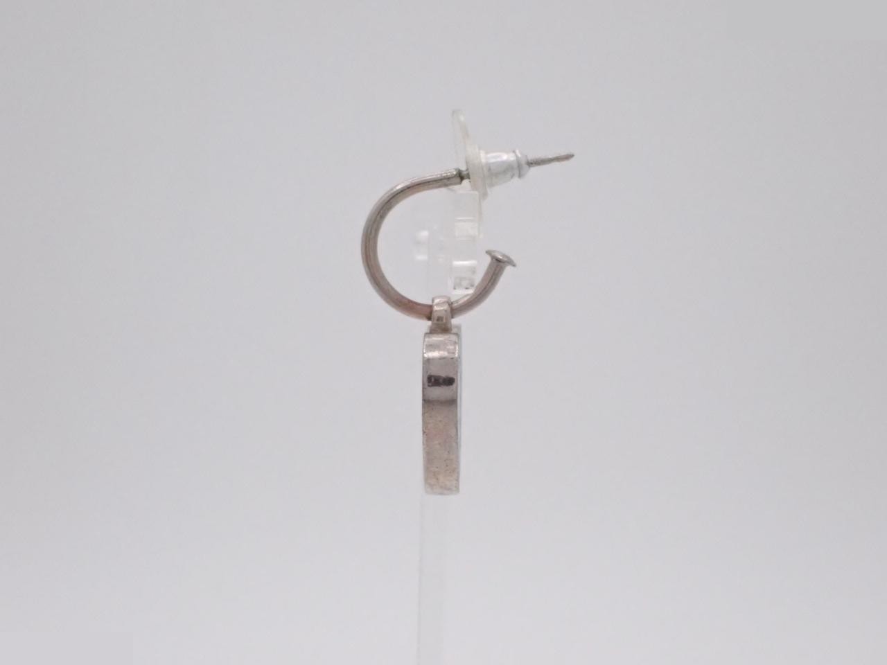 Coco Stars and Stripes Heart Double Face Swing Single Earring — view 3