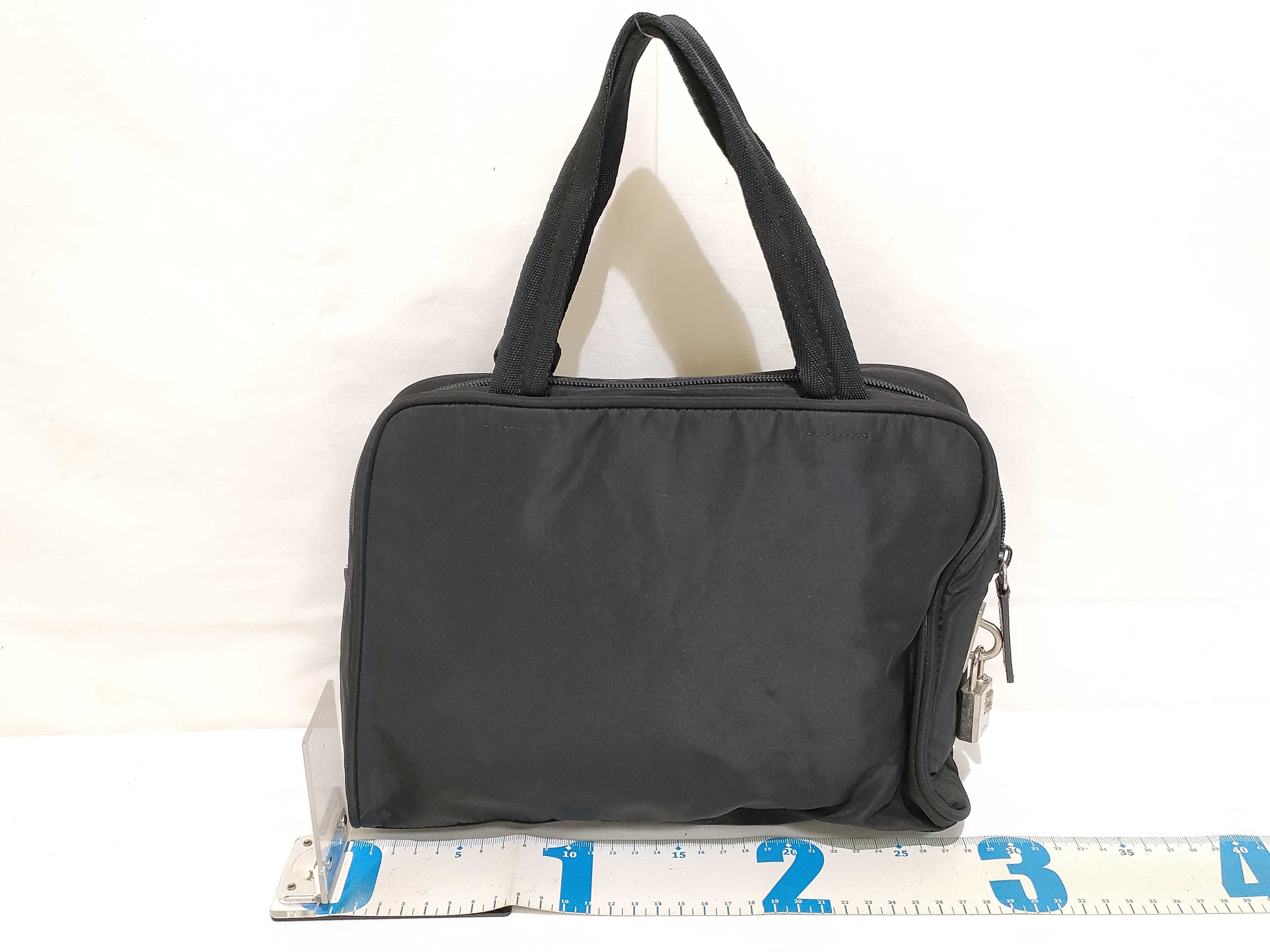 Nylon Prada Nylon Triangle Logo Handbag — view 2