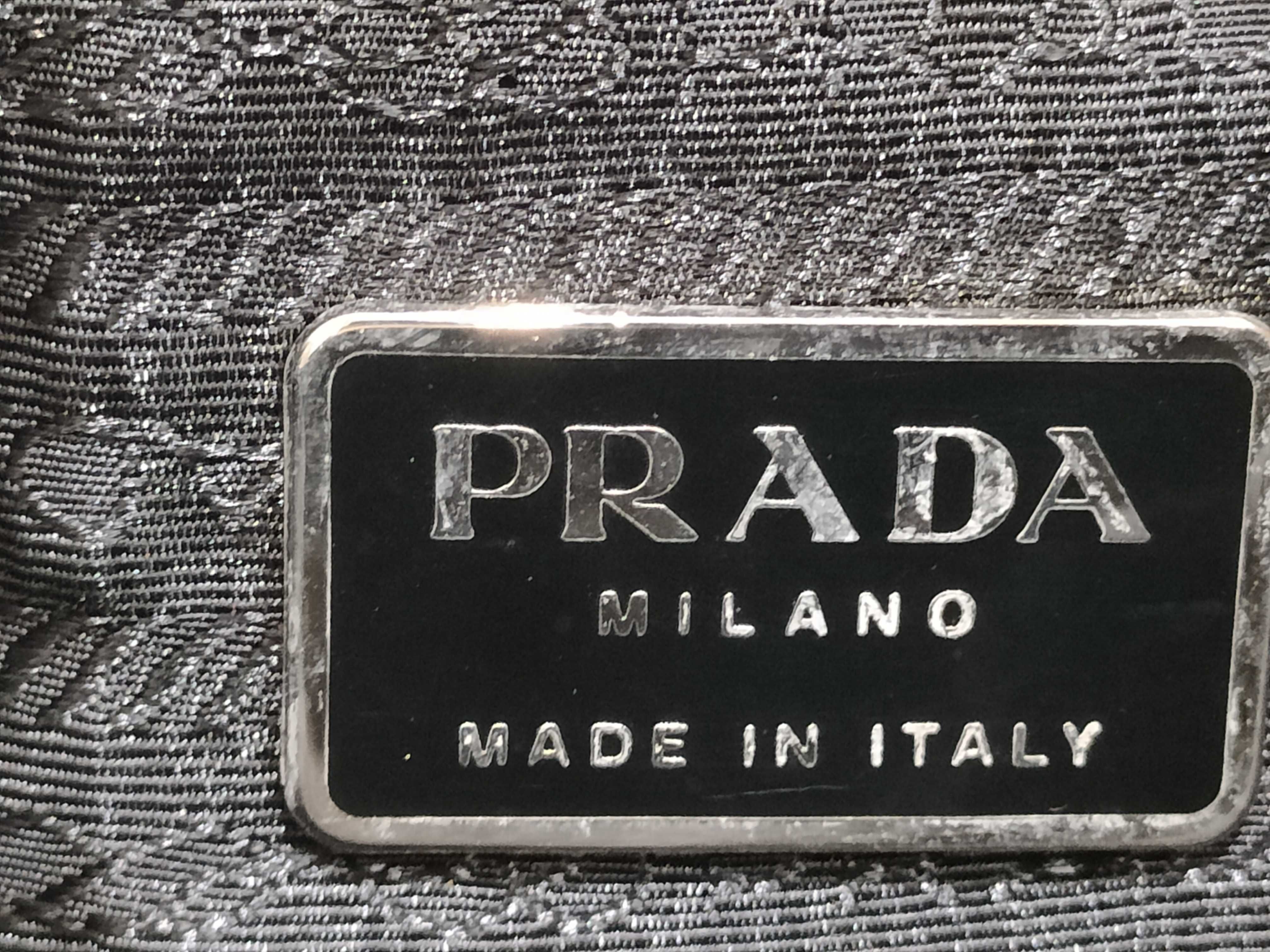 Nylon Prada Nylon Triangle Logo Handbag — view 11