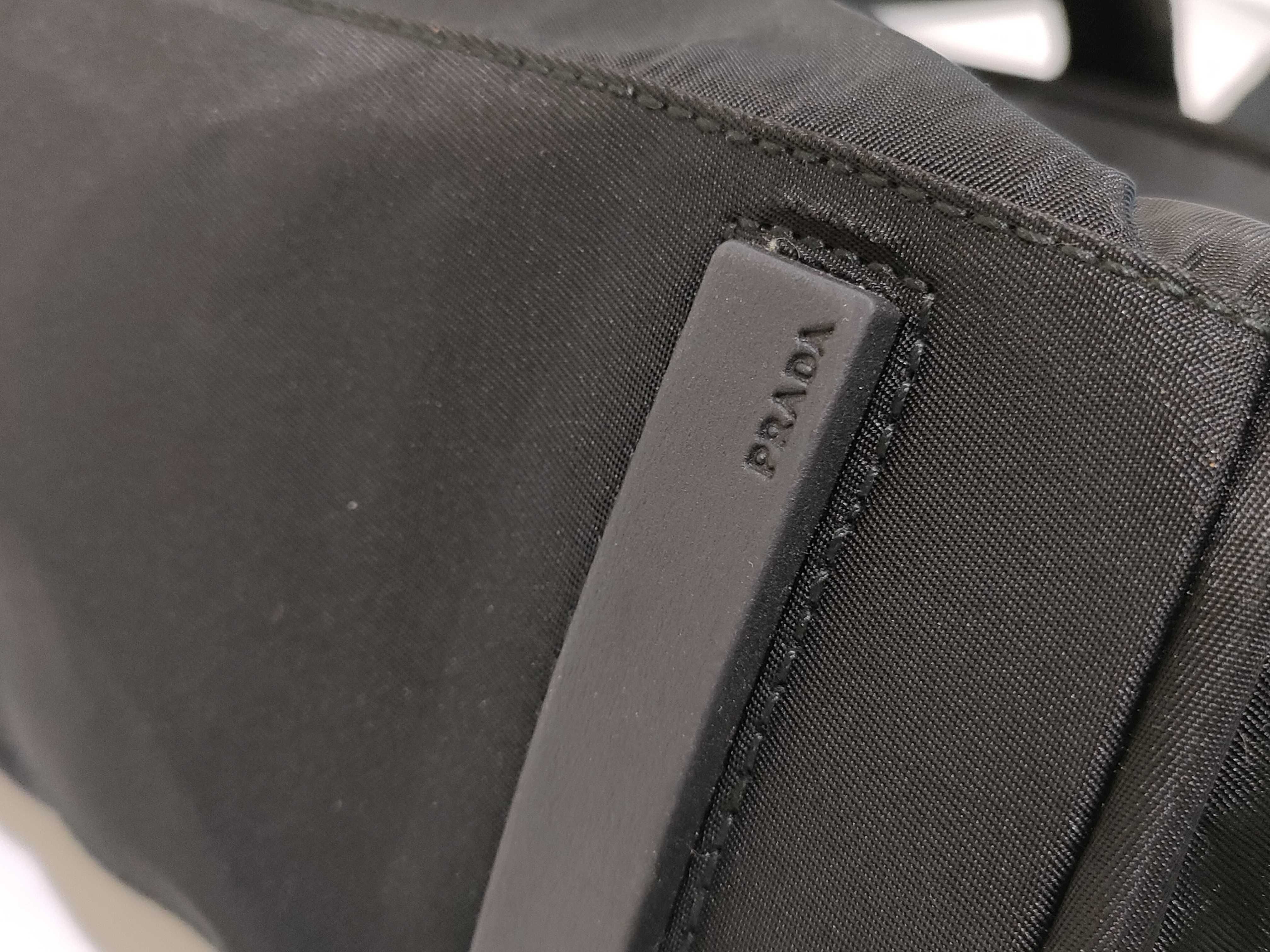 Nylon Prada Nylon Triangle Logo Handbag — view 14