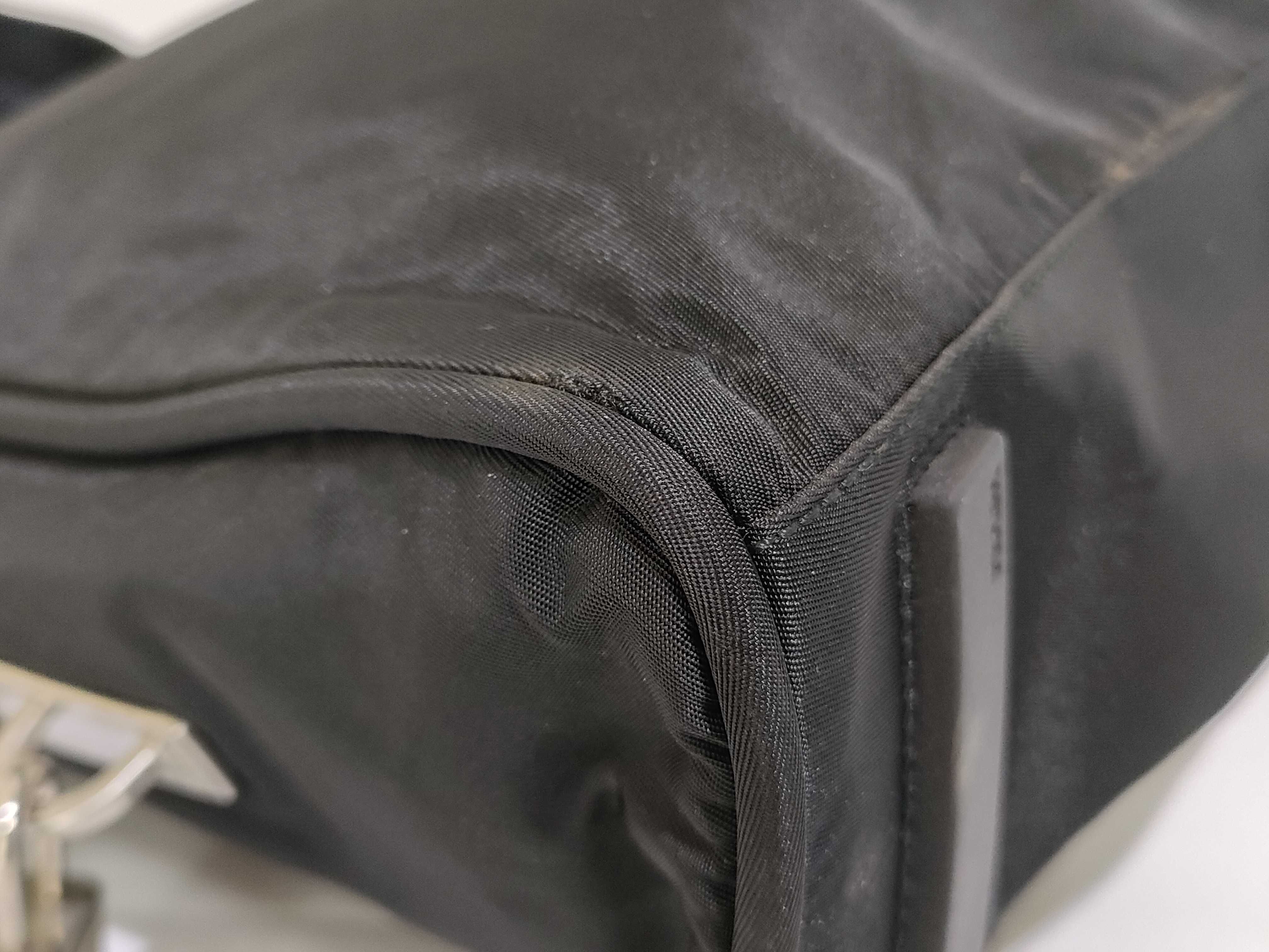 Nylon Prada Nylon Triangle Logo Handbag — view 6