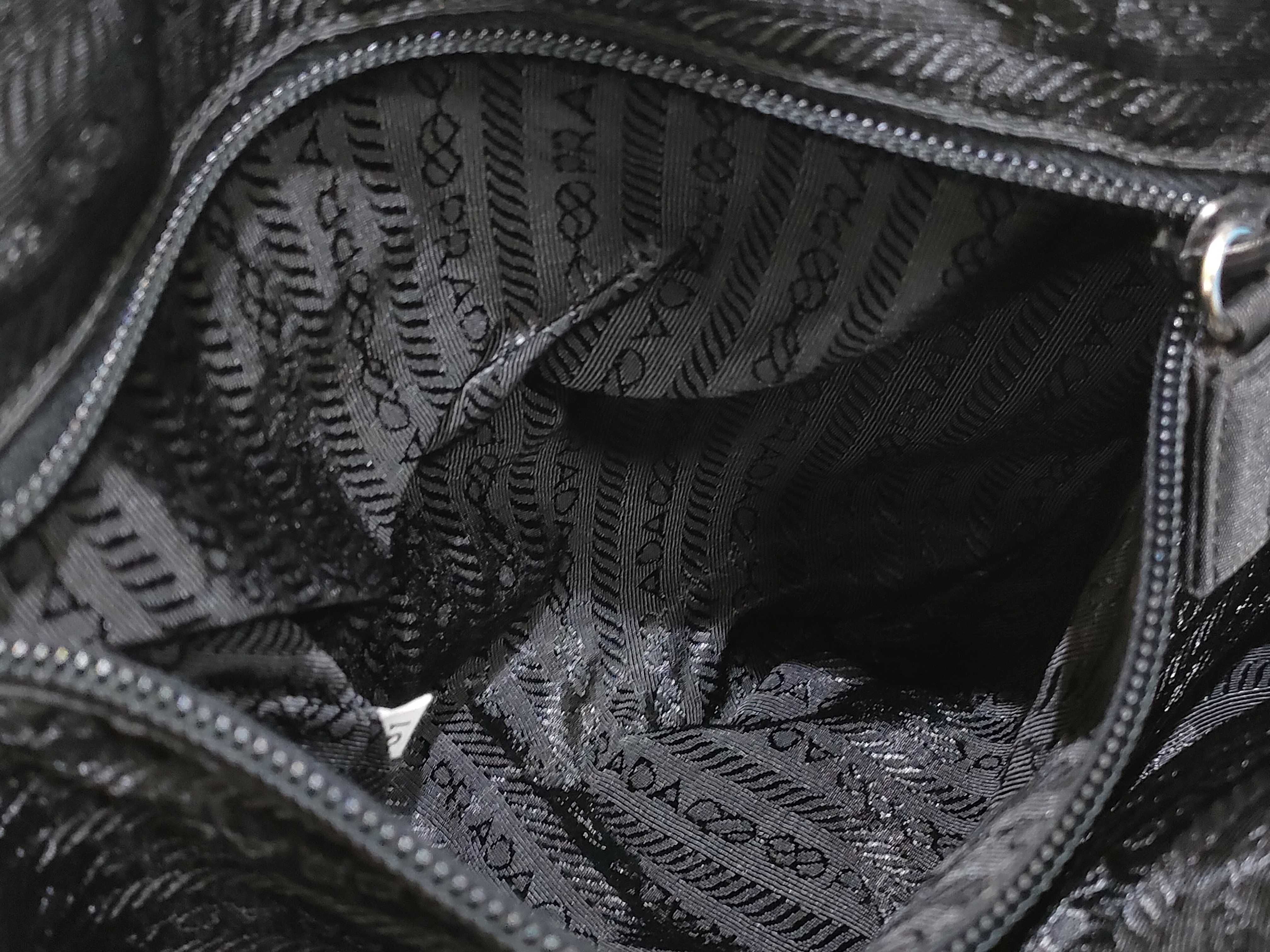 Nylon Prada Nylon Triangle Logo Handbag — view 10